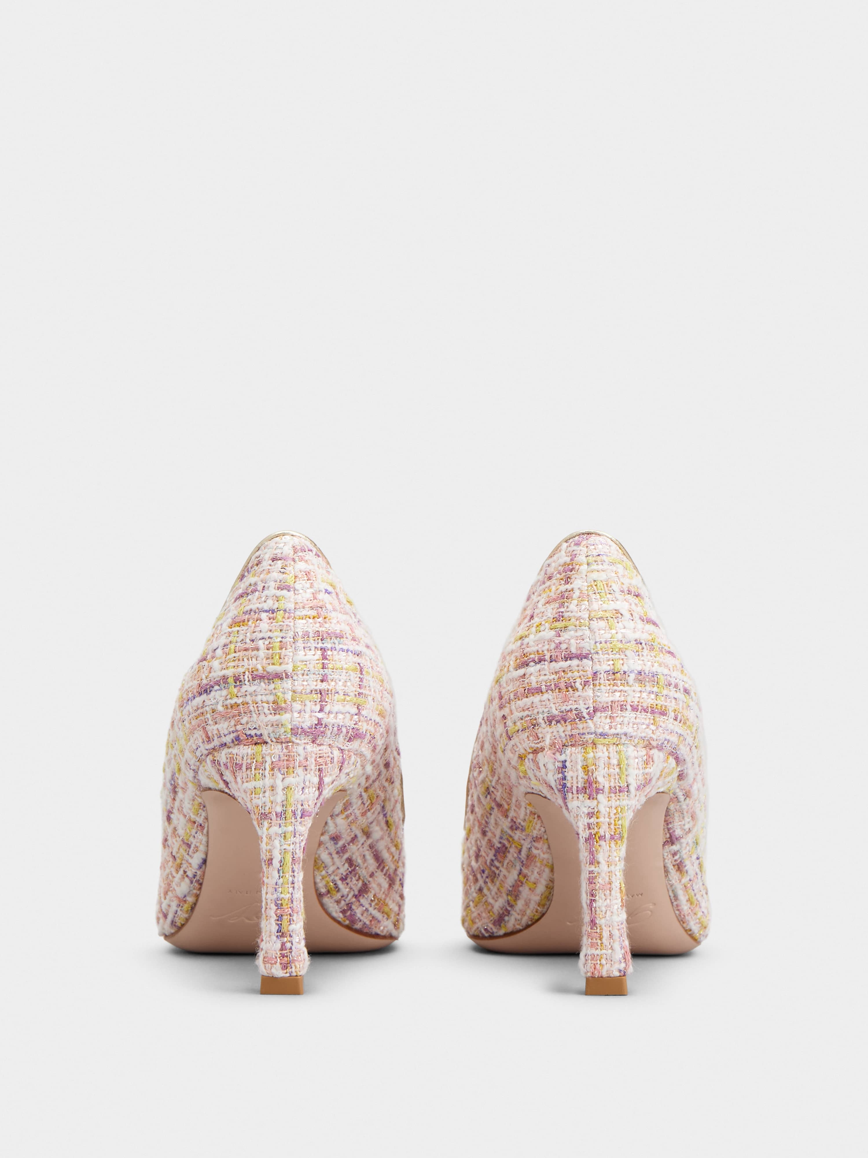 Trompette Metal Buckle Pumps in Fabric - 5