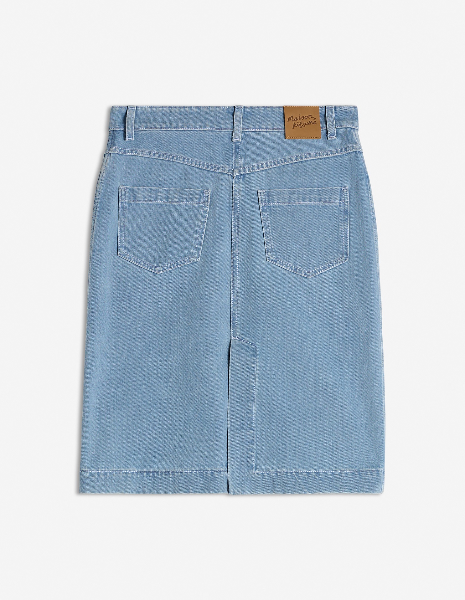 STRAIGHT DENIM SKIRT - 6