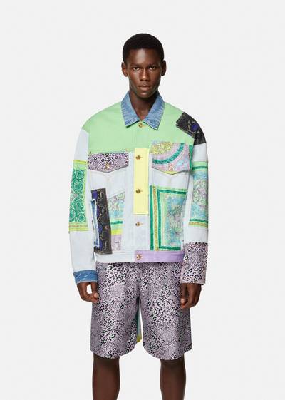 VERSACE Patchwork Denim Jacket outlook