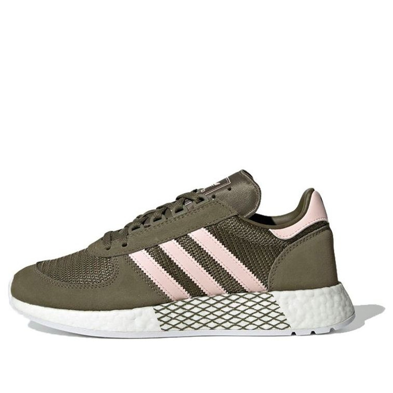 (WMNS) adidas originals Marathon Tech Shoes Brown/Green/Pink EE4952 - 1