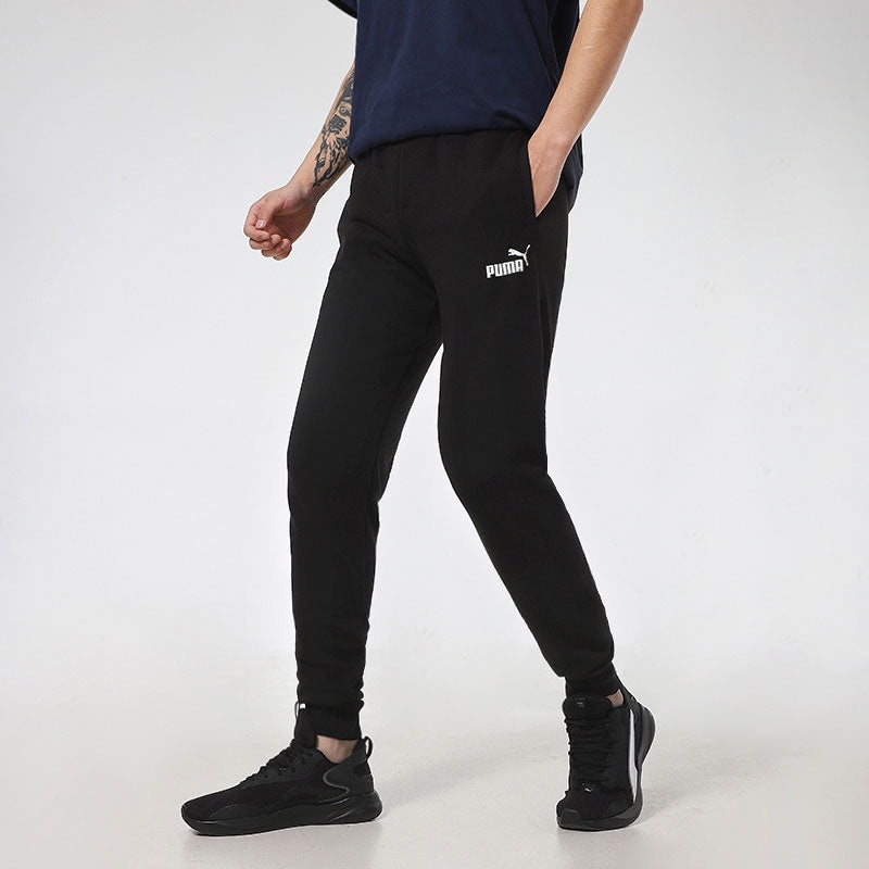 PUMA Essentials Logo Pants 'Black White' 588671-01 - 5