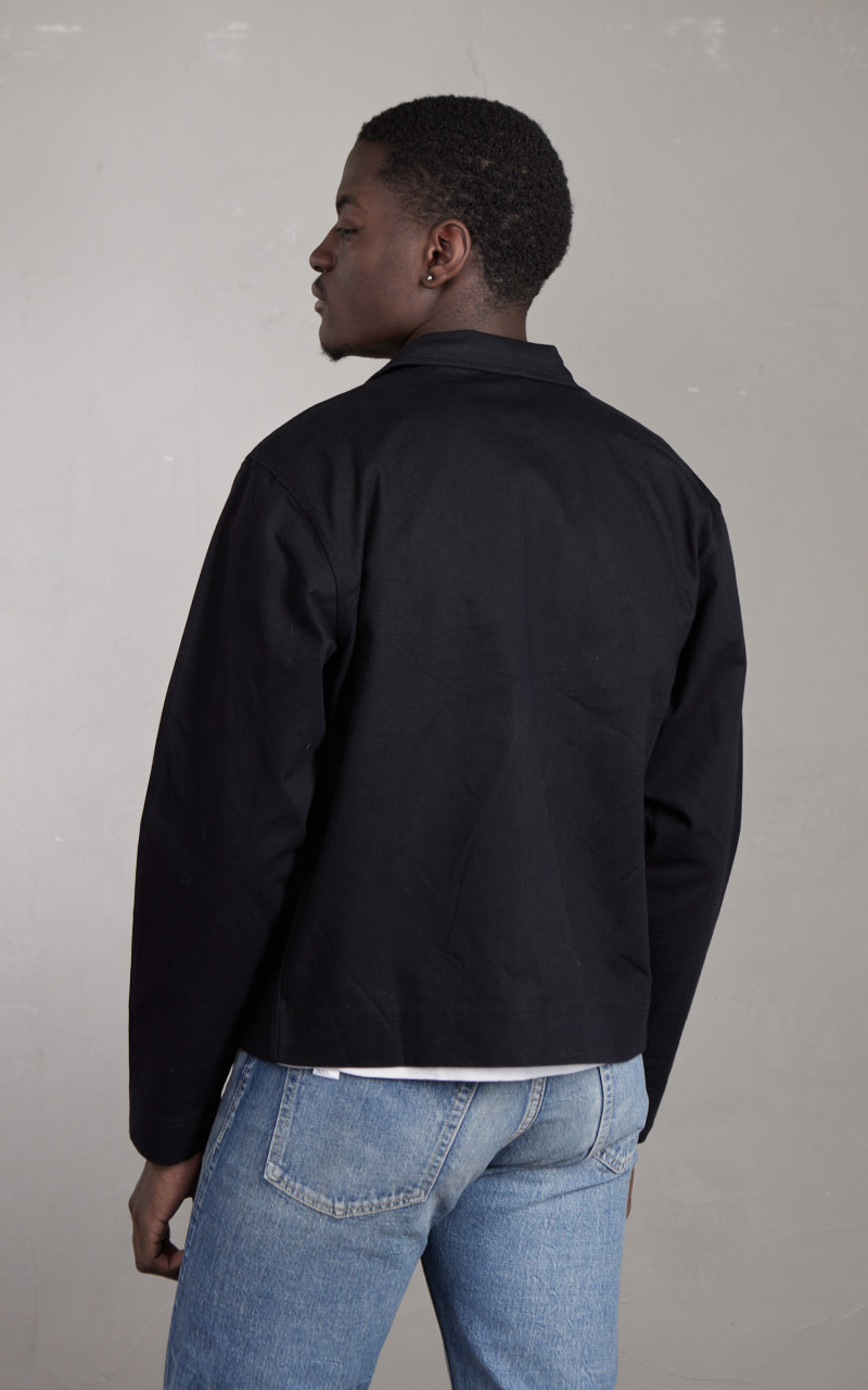 CLUB JACKET TWILL BLACK - 5