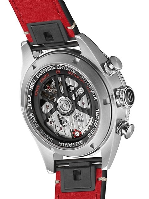 Autavia Flyback Stainless Steel Chronograph Watch - 5