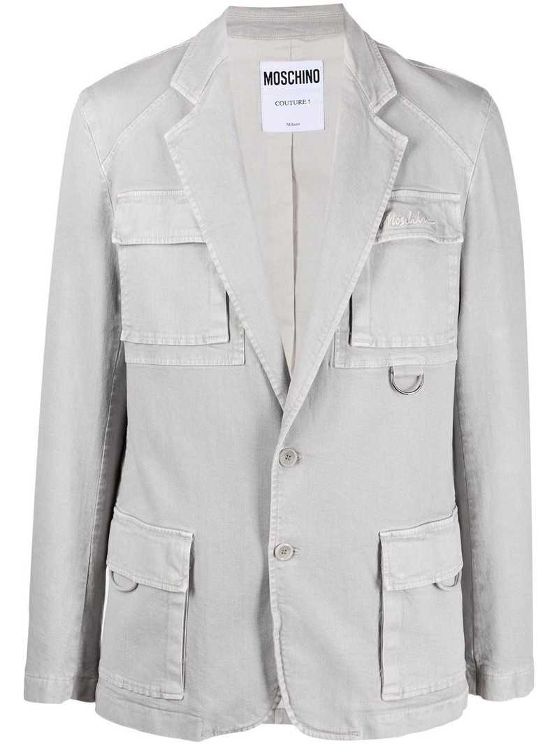 military-style cotton safari jacket 1