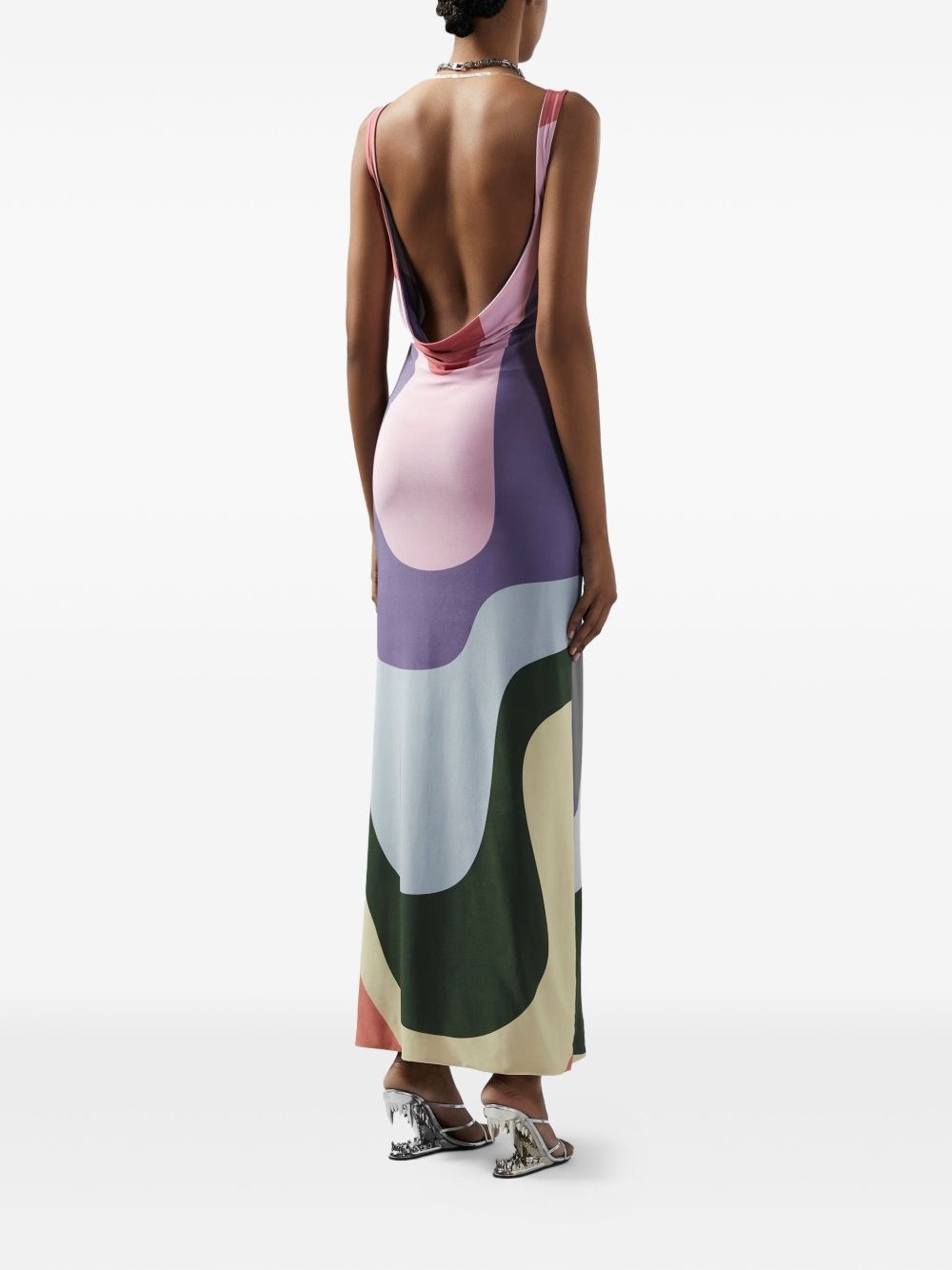 Rainbow midi dress - 4