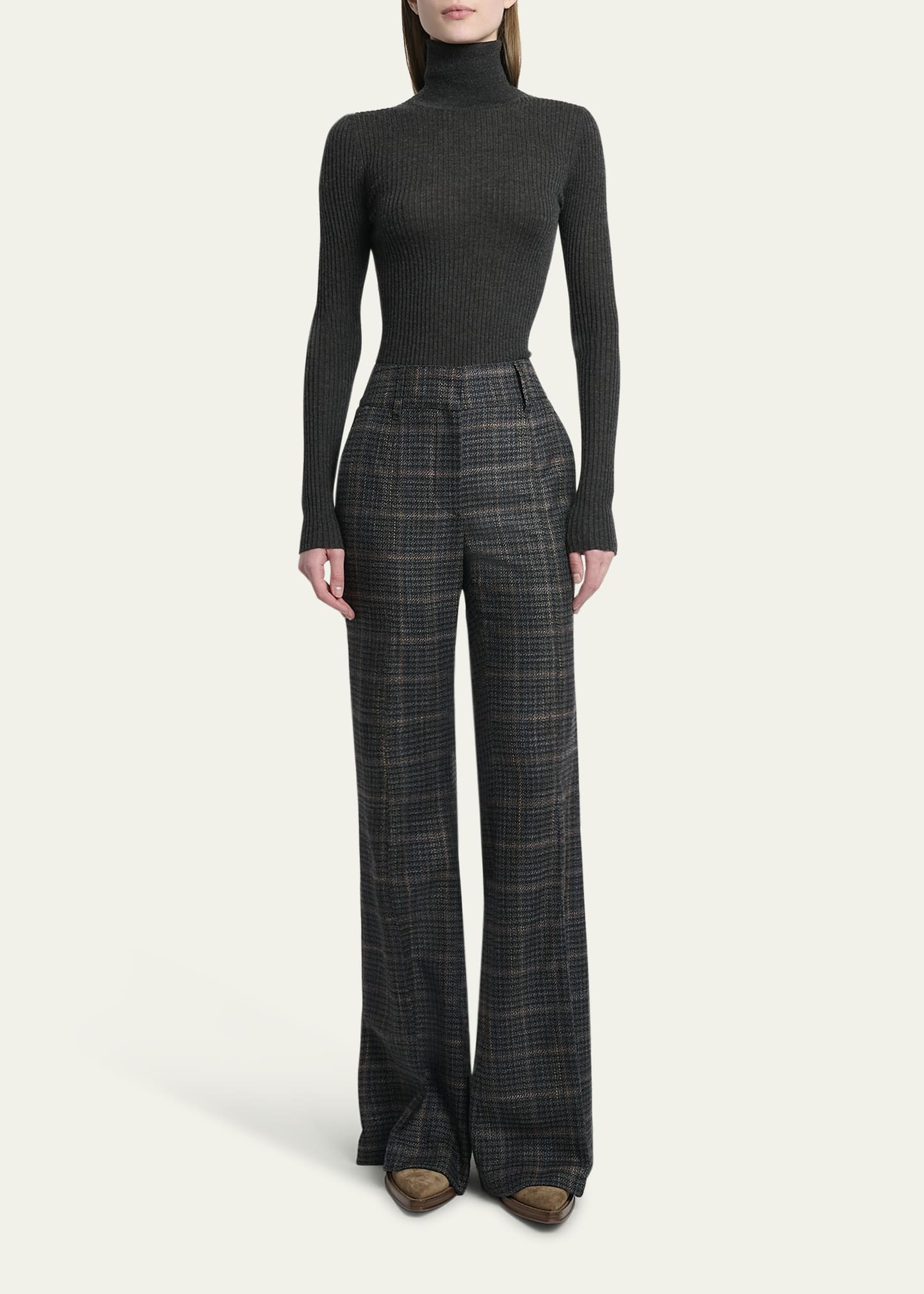 Peppe Cashmere Silk Turtleneck Sweater - 2