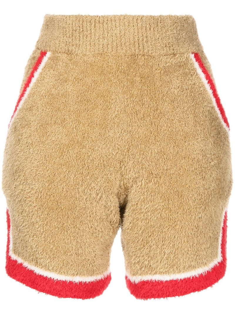 side-stripe towelling shorts 1
