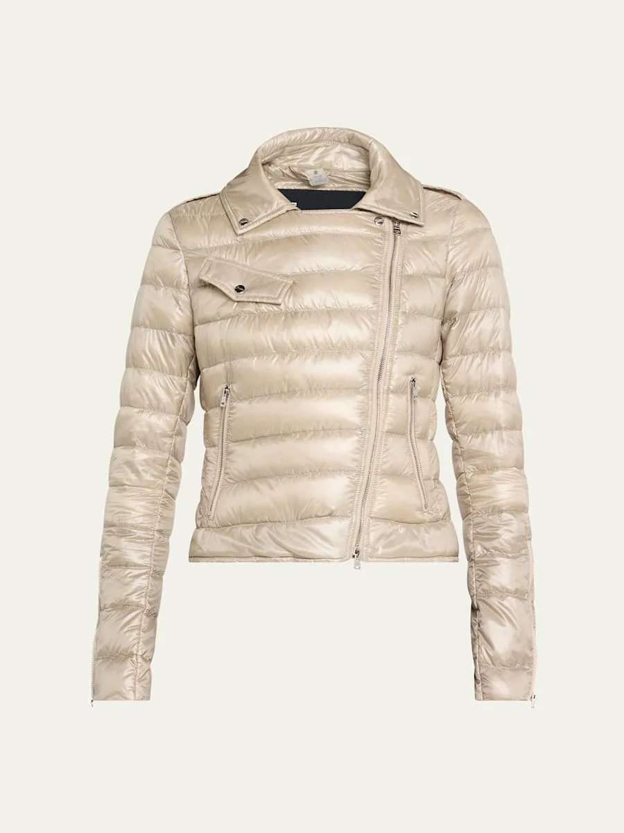 Nylon Ultralight Down Bomber Jacket - 1