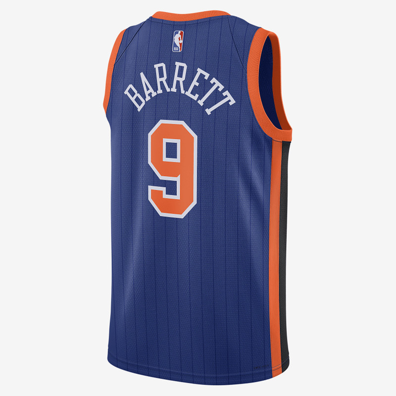 Nike RJ Barrett New York Knicks 2023/24 City Edition Nike Men's Dri-FIT NBA Swingman Jersey outlook