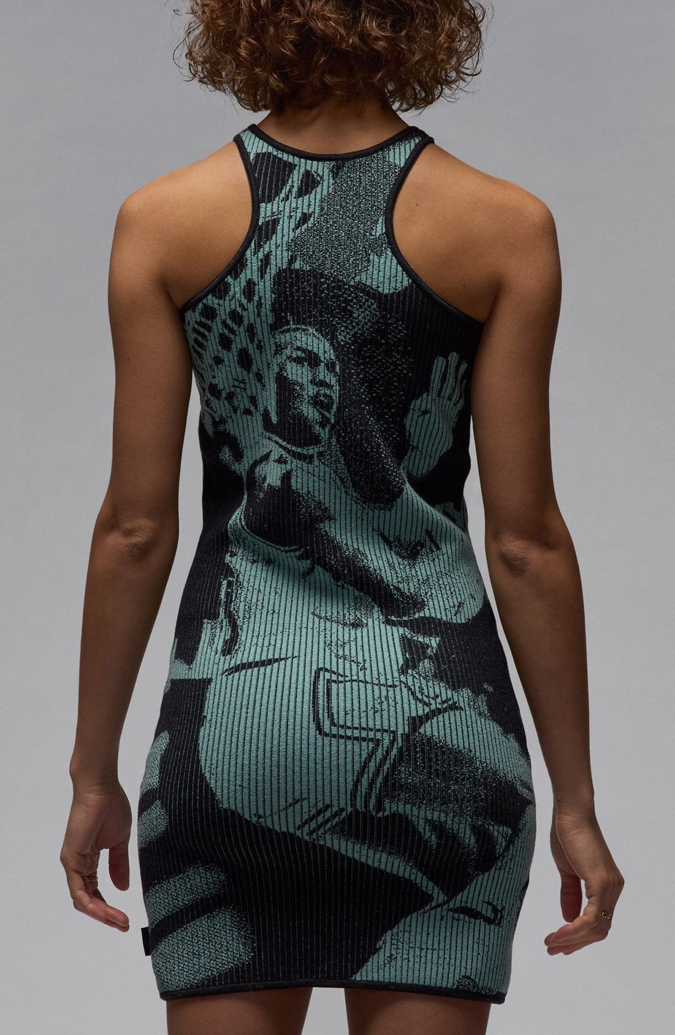 Air Jordan Rib Body-Con Dress in Mineral at Nordstrom - 2