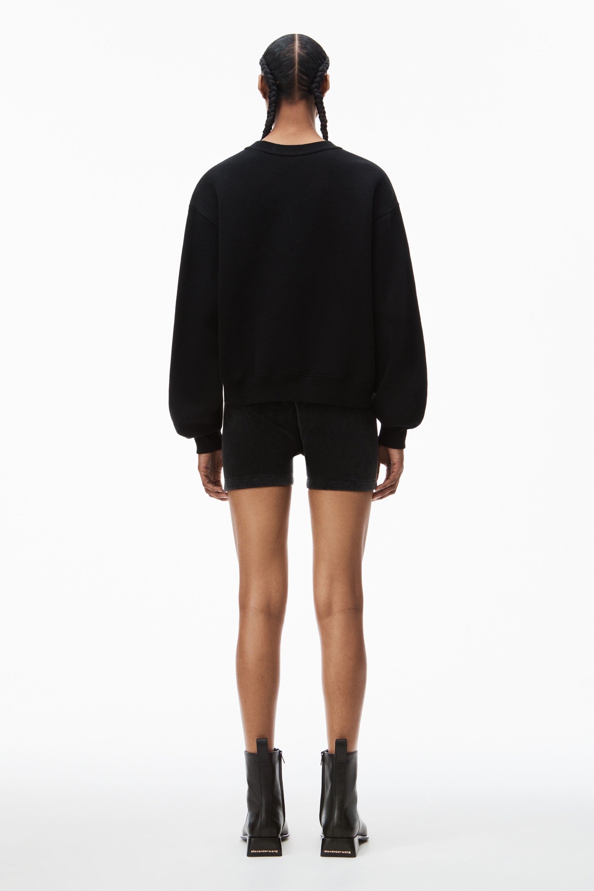 PUFF LOGO SWEATSHIRT IN STRUCTURED TERRY - 4