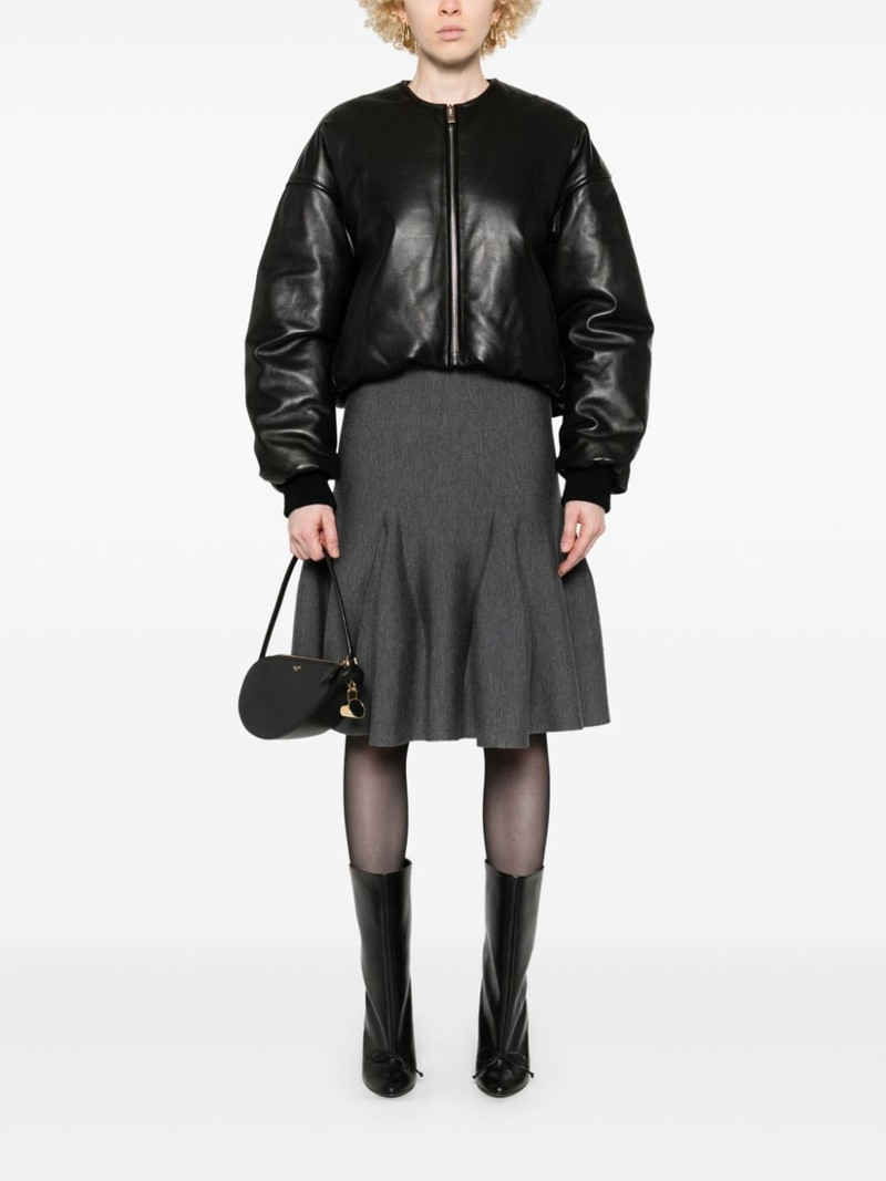 Alaïa mélange-effect midi skirt outlook