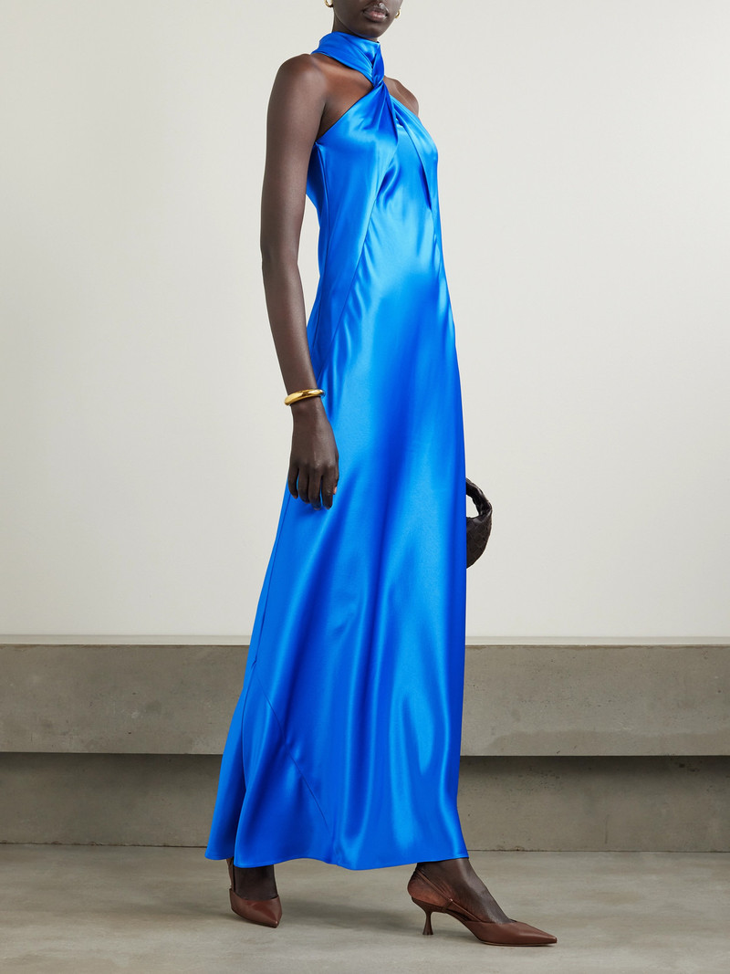 GALVAN Portico Satin Halterneck Gown outlook