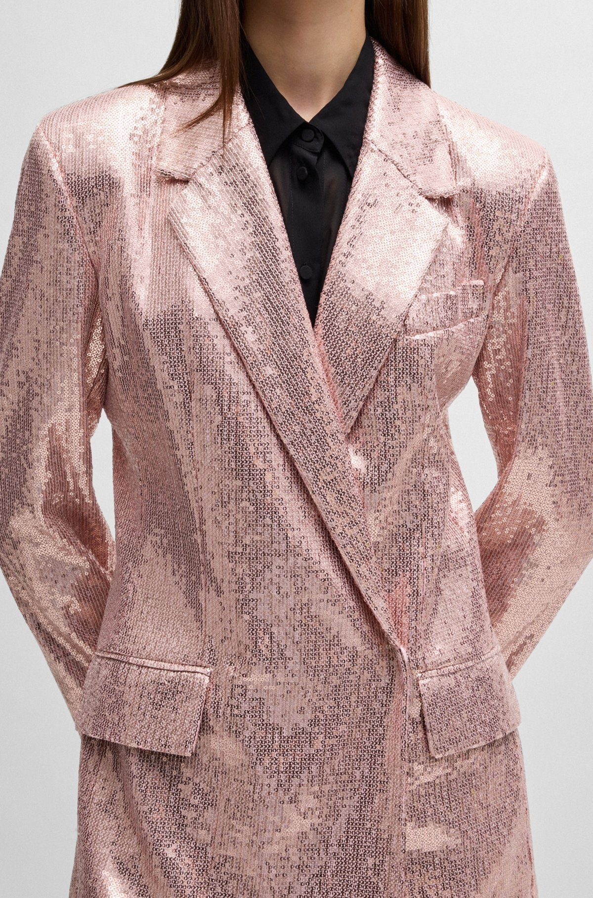 OVERSIZE-FIT SEQUINED JACKET - 5