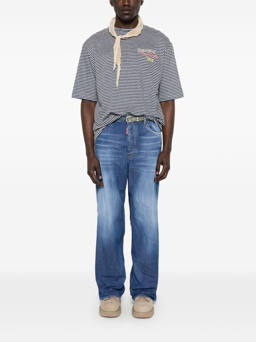 logo-embroidered T-shirt - 2