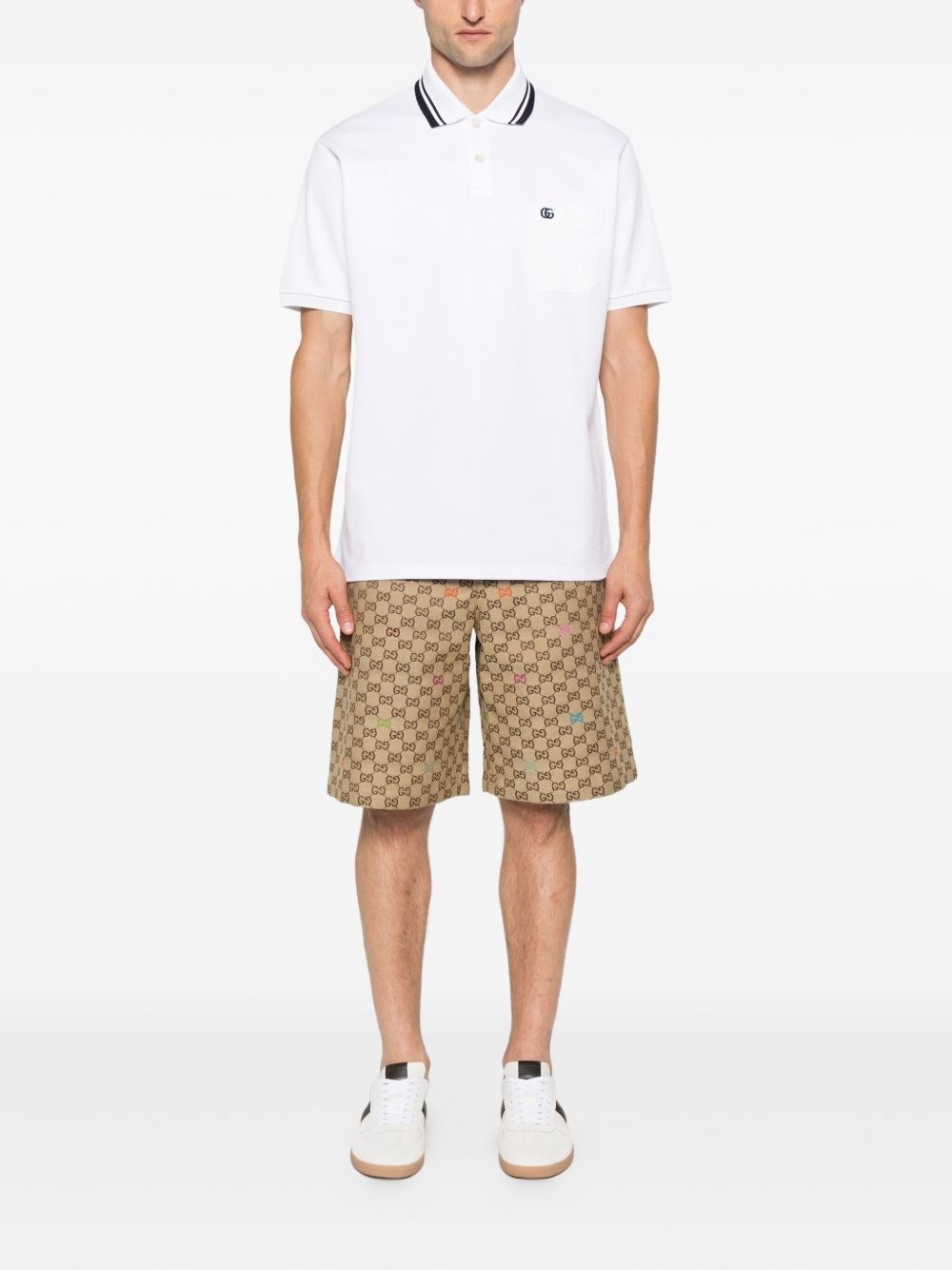 Logo cotton polo shirt - 4