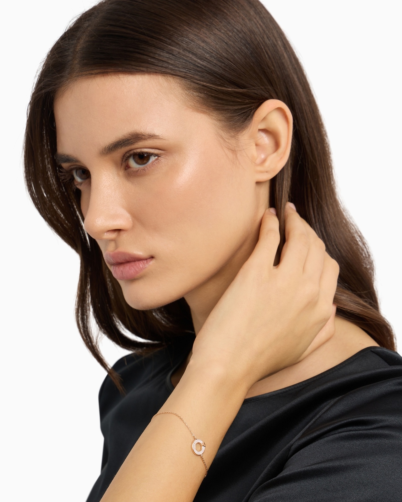 ROSE GOLD-TONE STERLING SILVER COMPONENTS BRACELET - 2