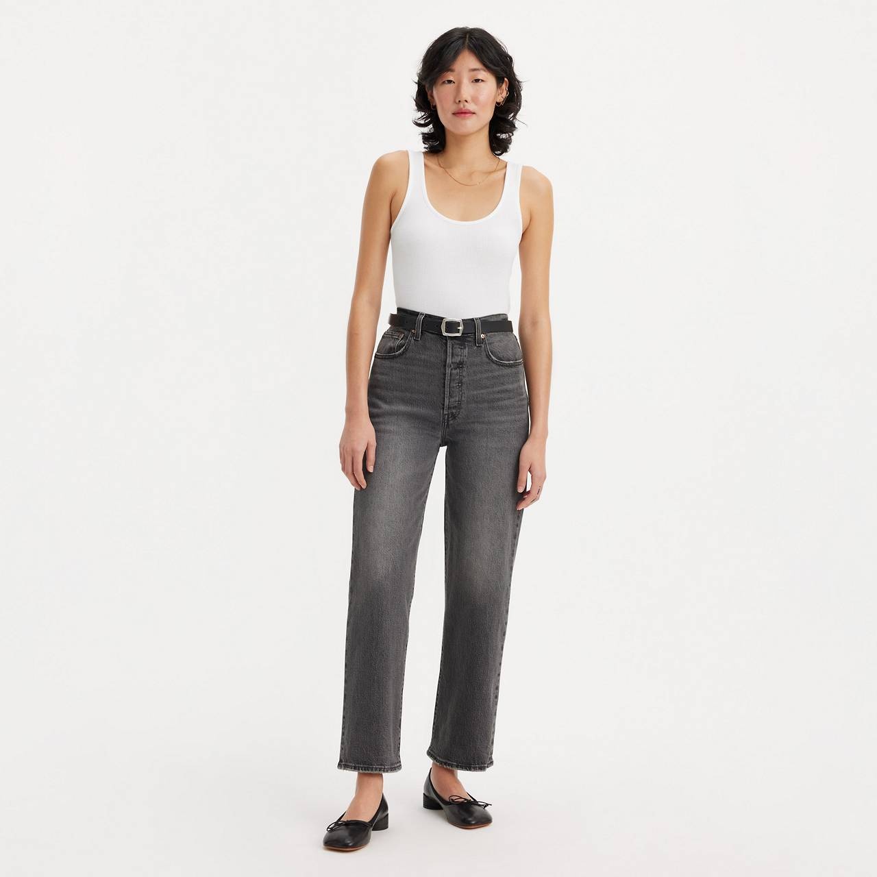 RIBCAGE STRAIGHT ANKLE WOMEN'S JEANS - 2