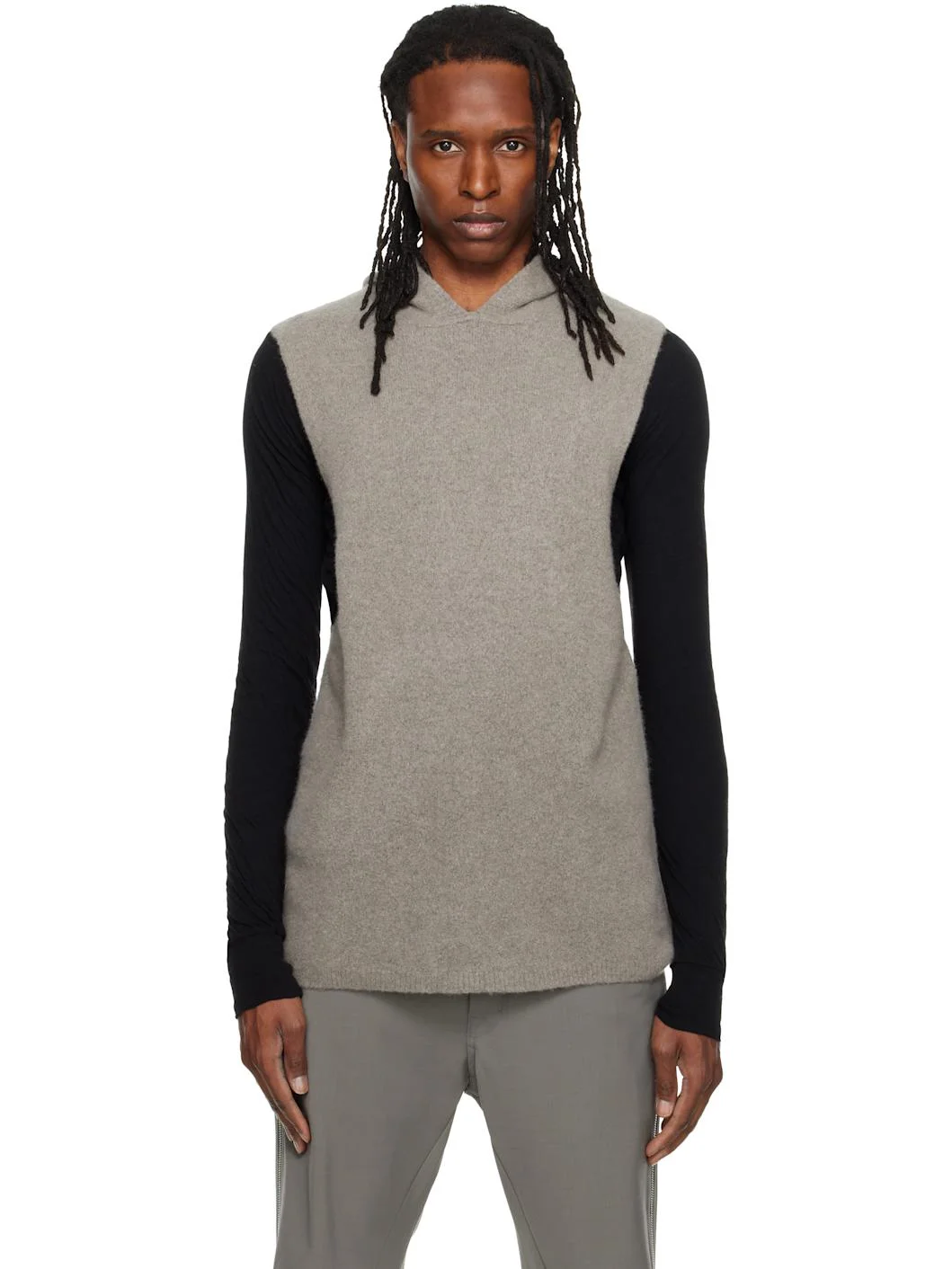 Gray Tower Tank Hoodie - 1
