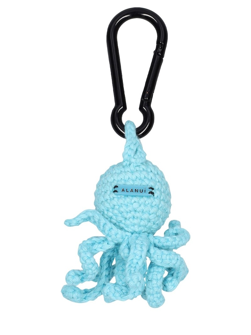 Octopus cotton crochet key holder - 2