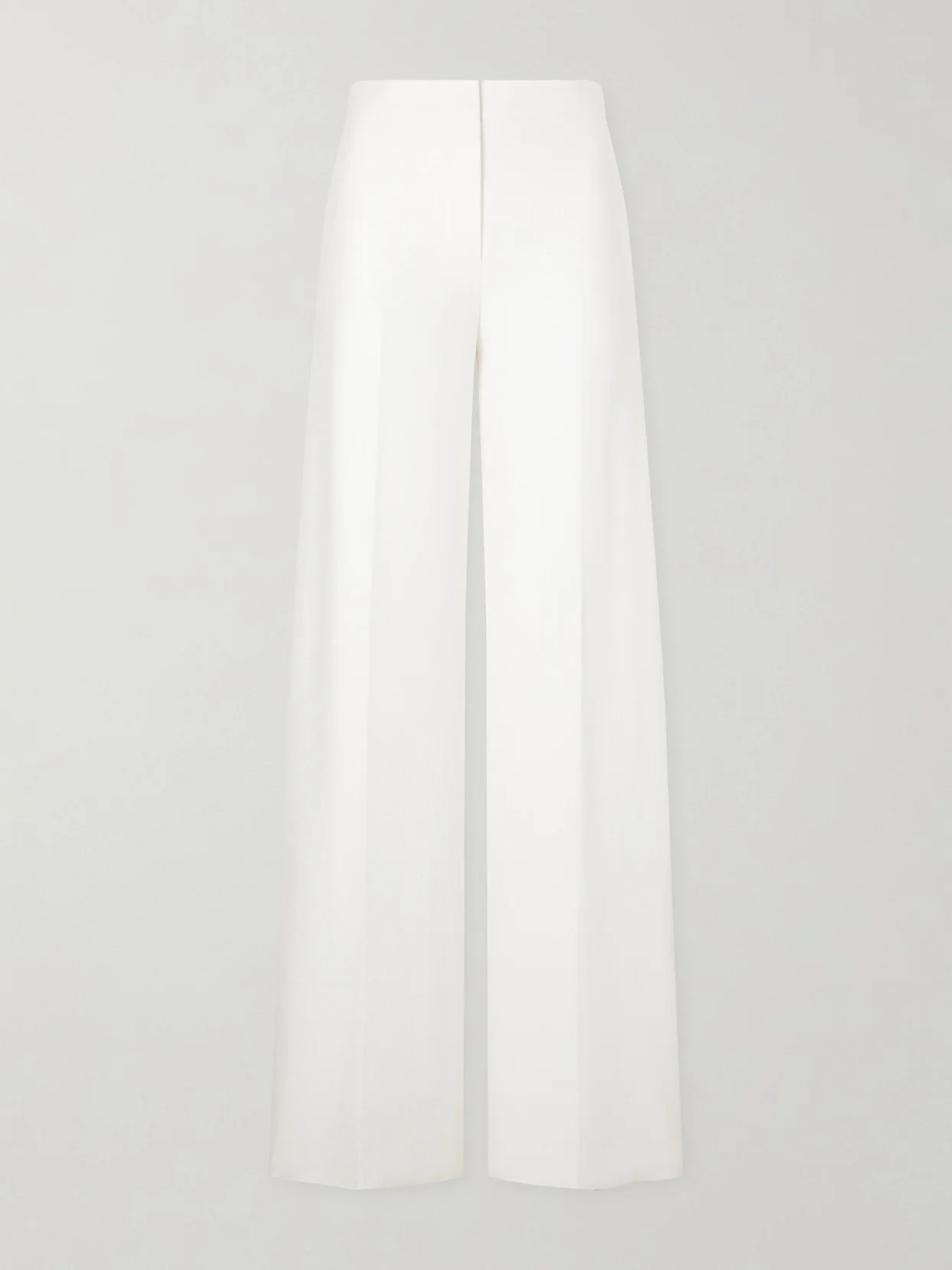 Cotton-piqué Wide-leg Pants - 1