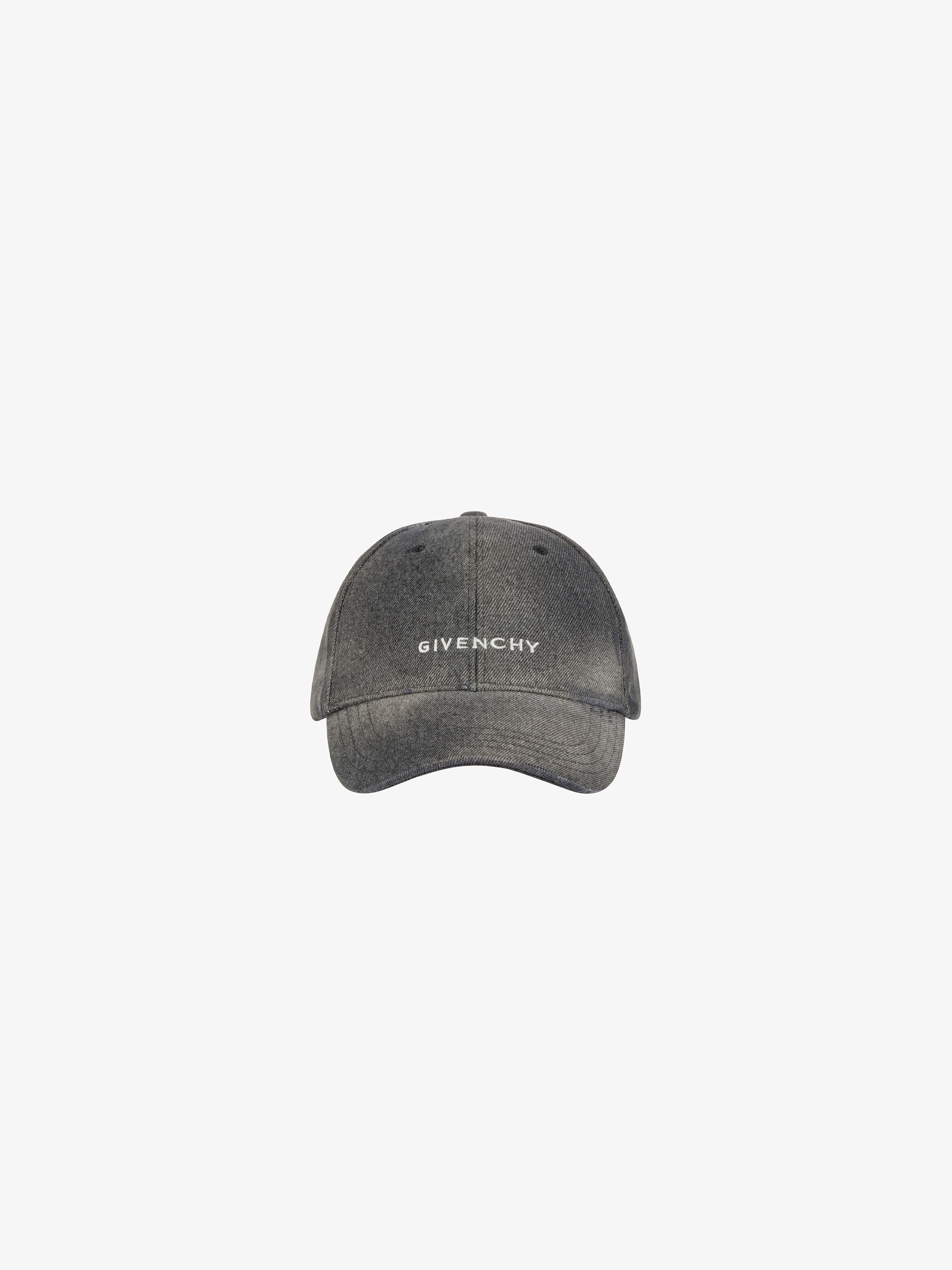 GIVENCHY EMBROIDERED CAP IN DENIM - 1