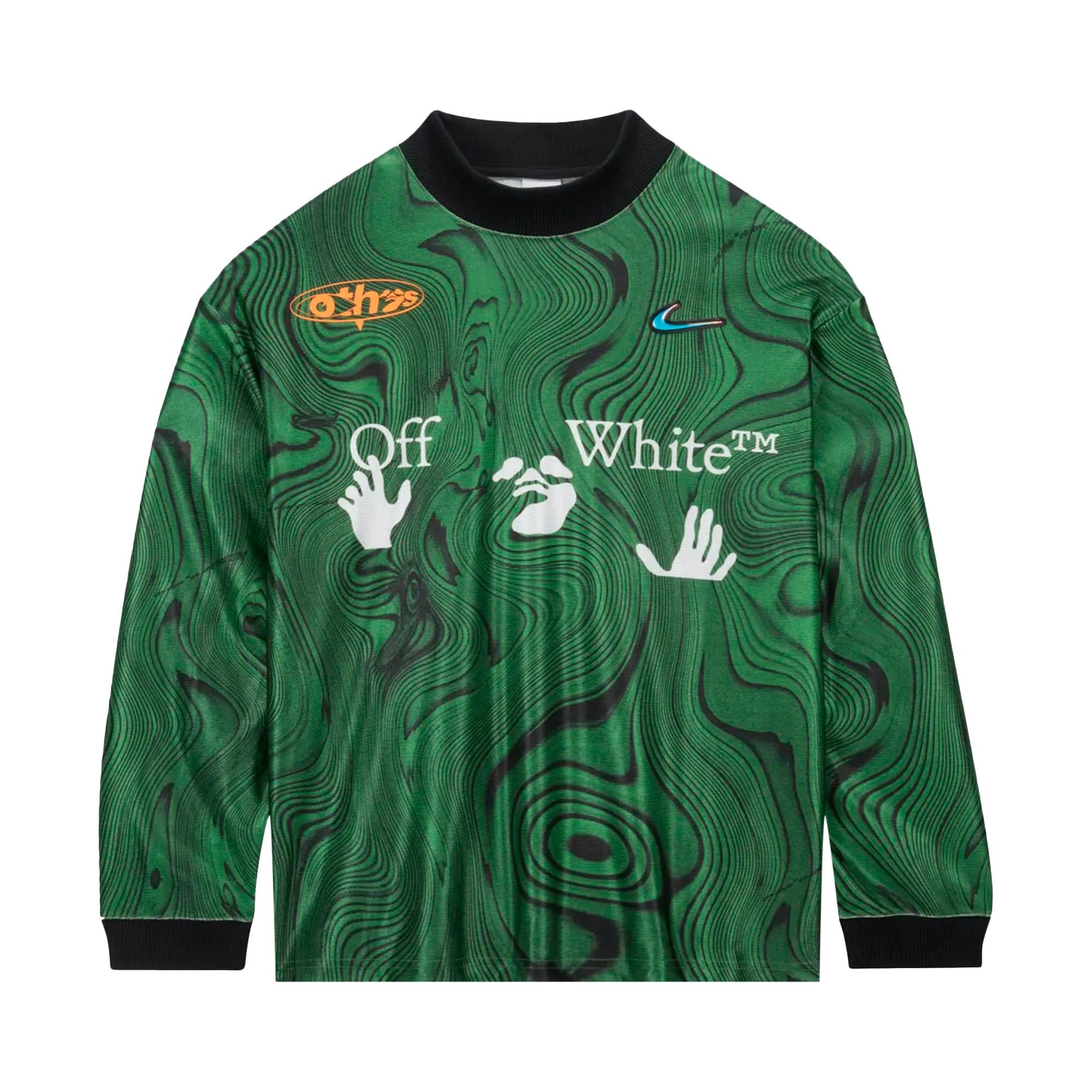 Nike x Off-White All-Over Print Jersey 'Kelly Green/White' - 1