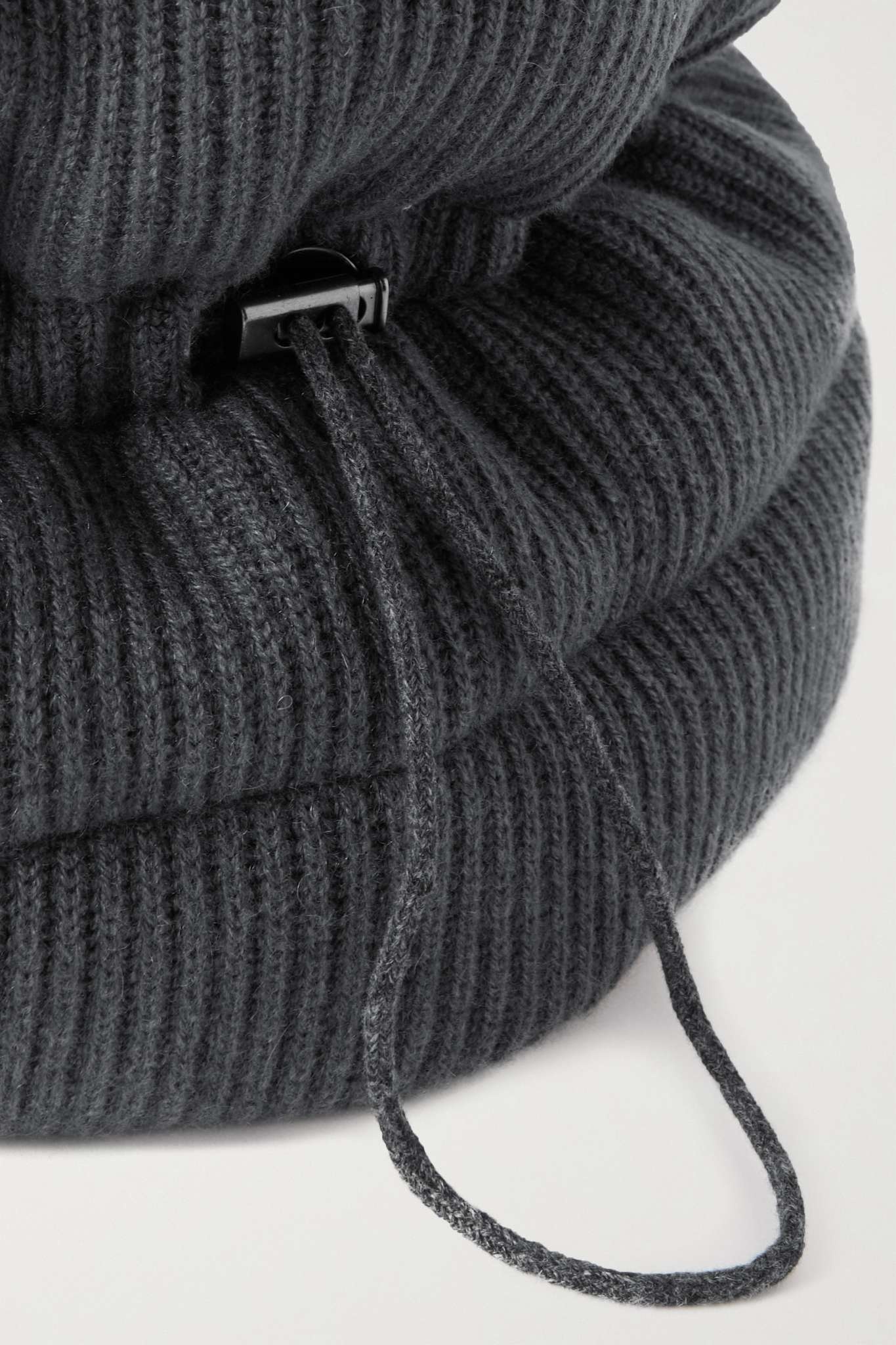 Ribbed padded cashmere snood - 2