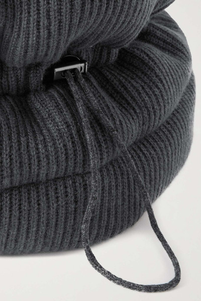 Brunello Cucinelli Ribbed padded cashmere snood outlook