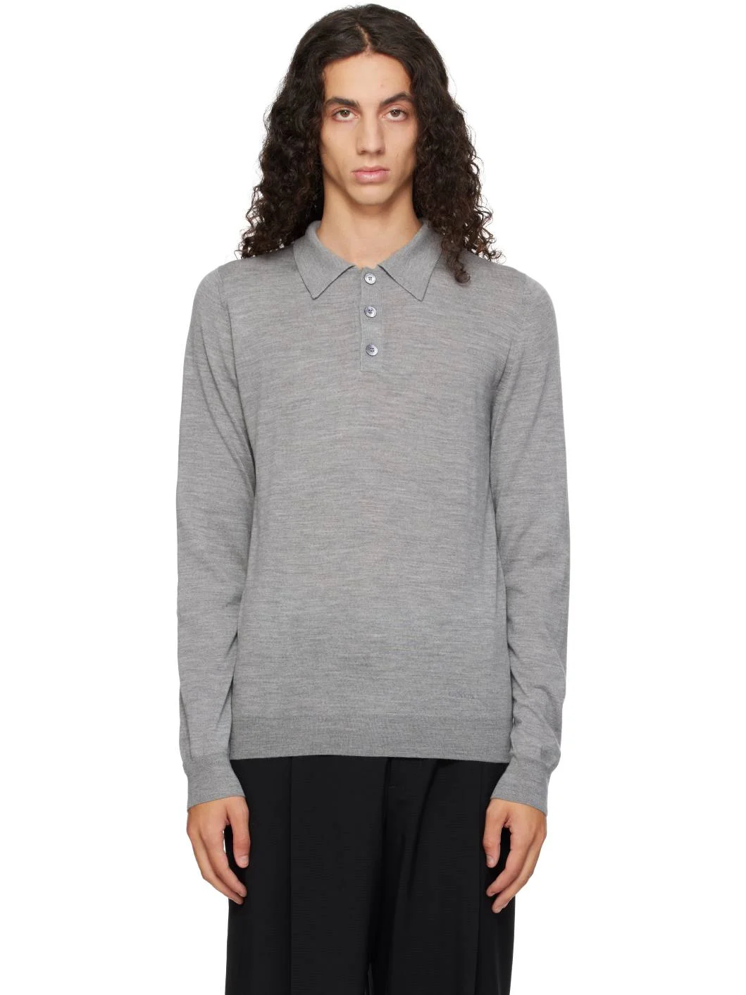 Gray Classic Polo - 1