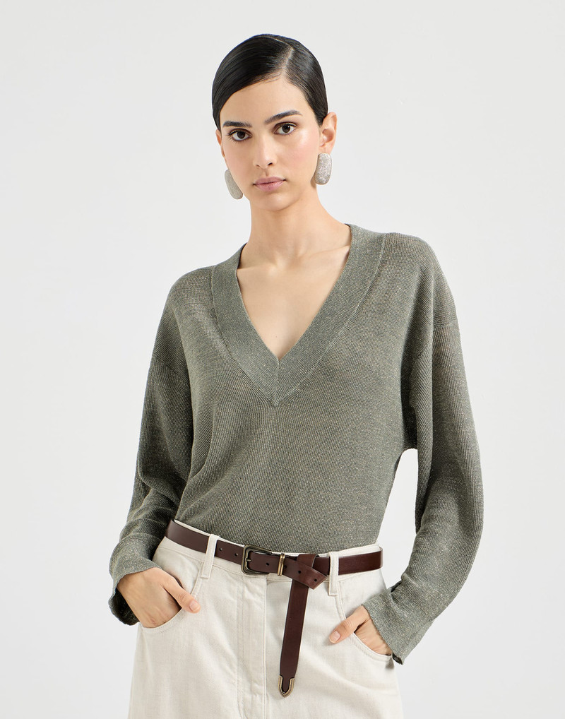 Sparkling linen sweater 2