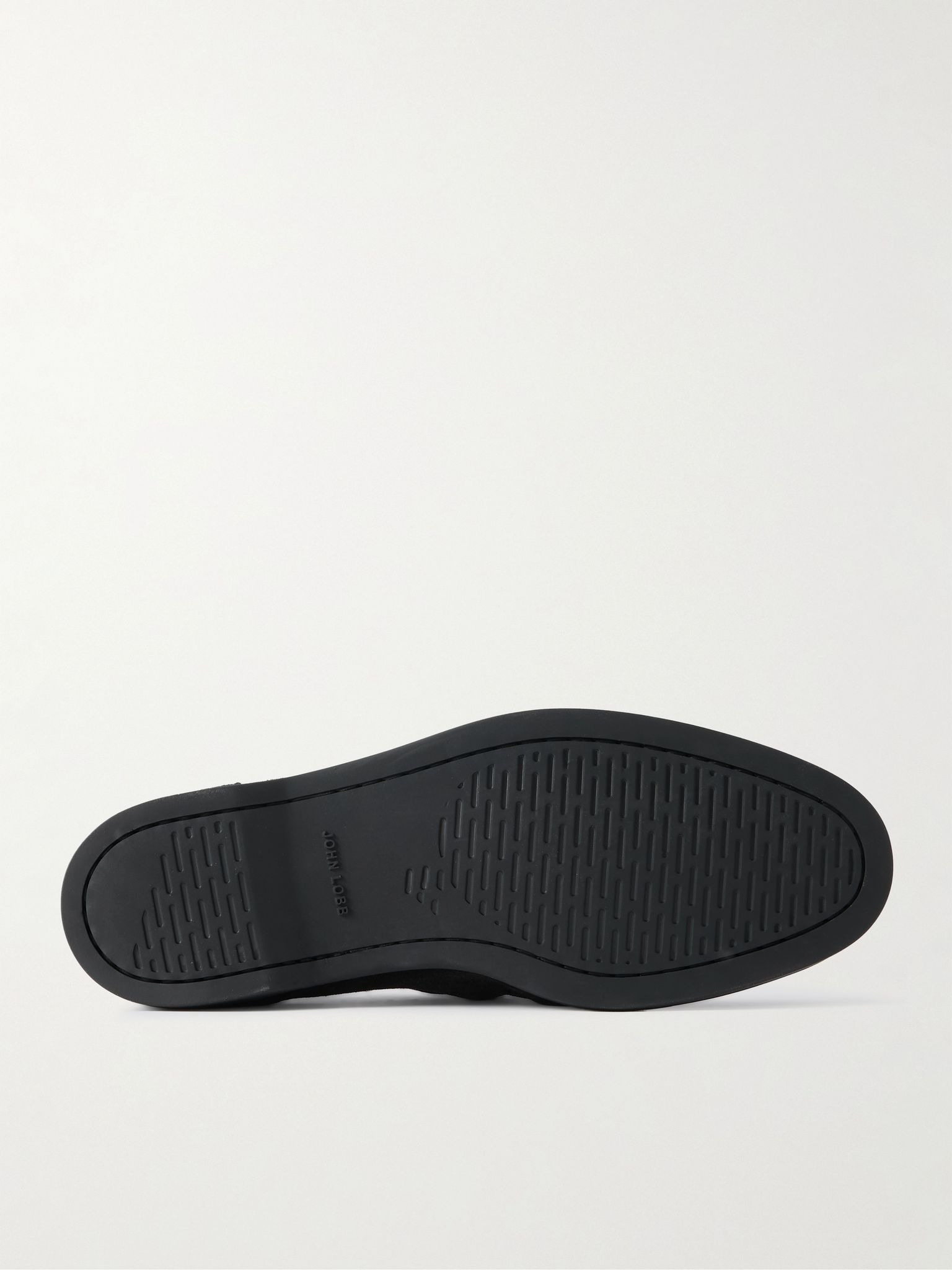 Foil Suede Boat Shoes Black - 3