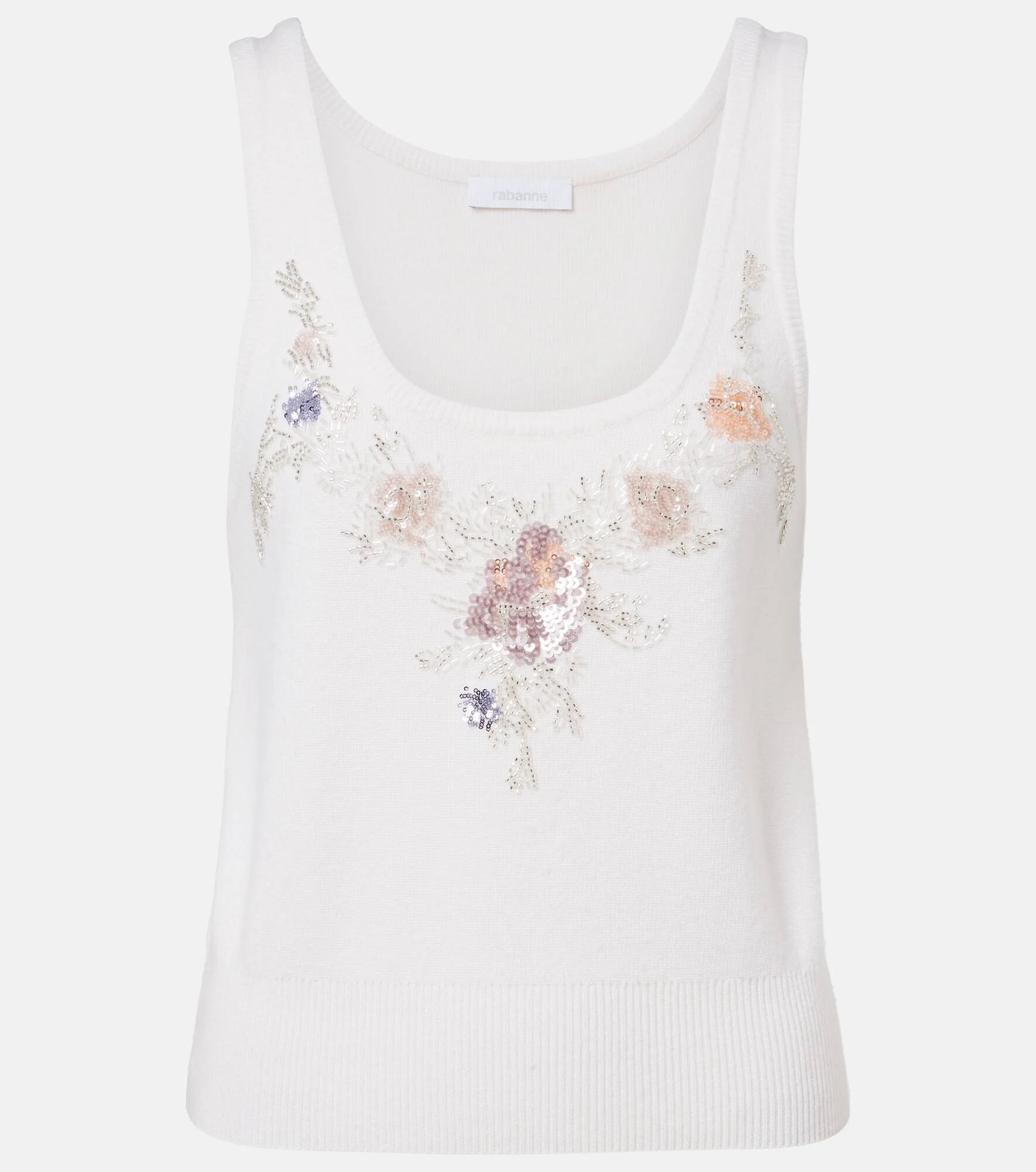 Sequined wool and cashmere top - 1