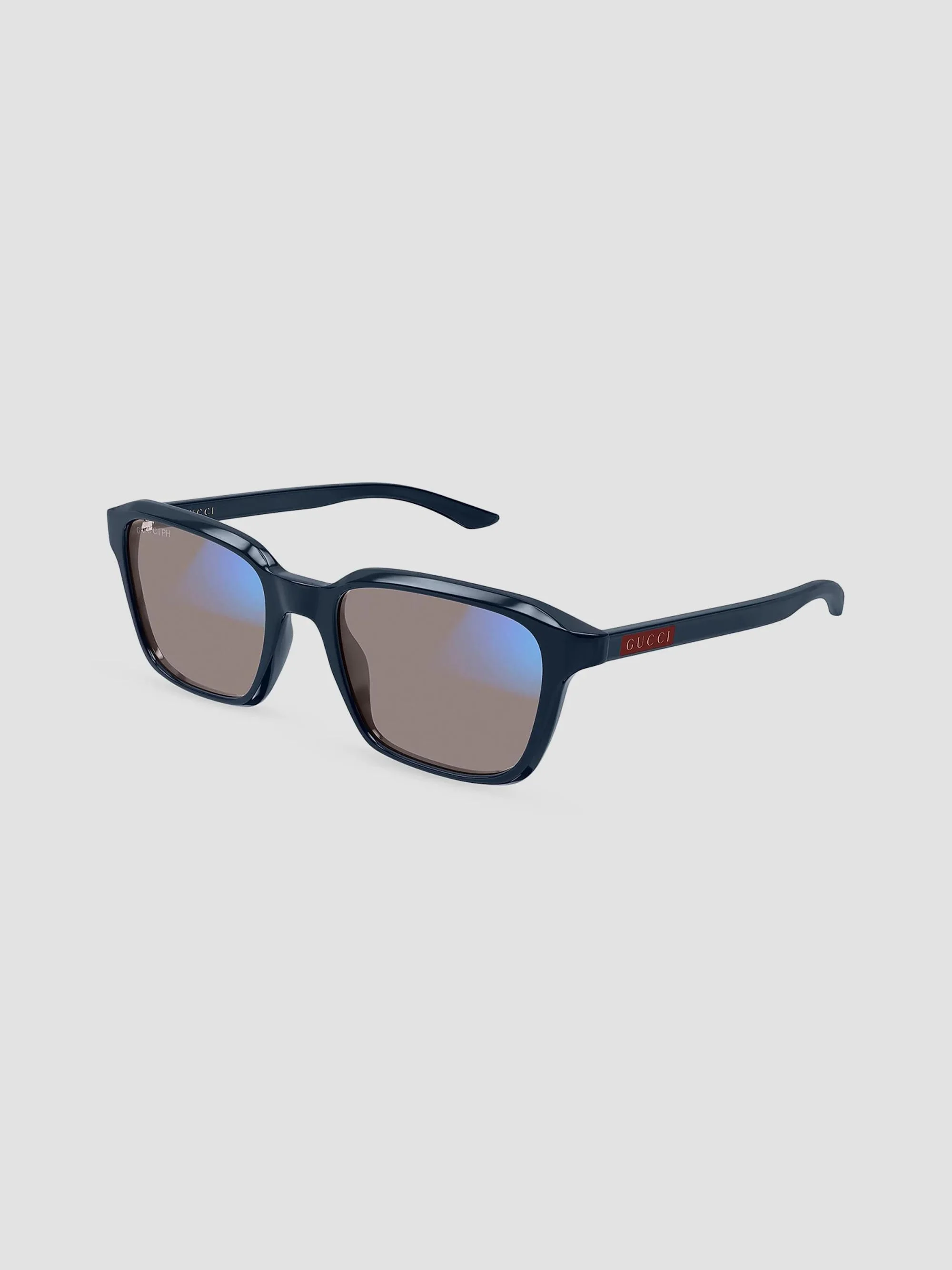 Men's Flag 52MM Square Sunglasses - Blue - 1