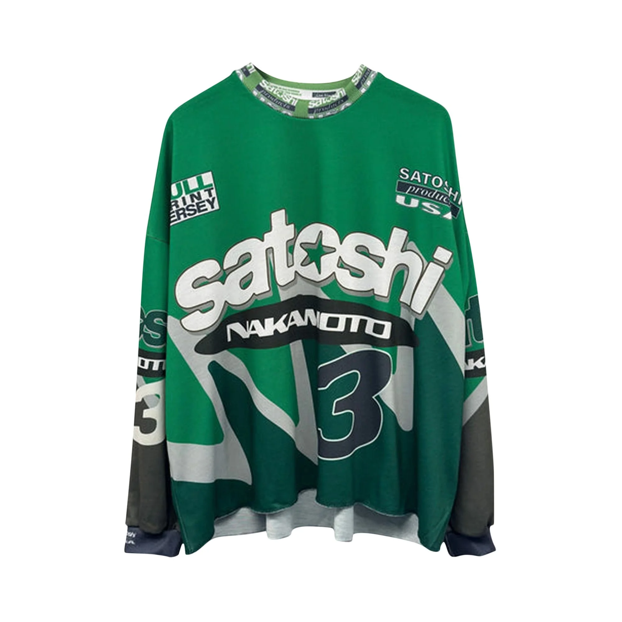 Satoshi Nakamoto Speedway Long-Sleeve 'Green' - 1
