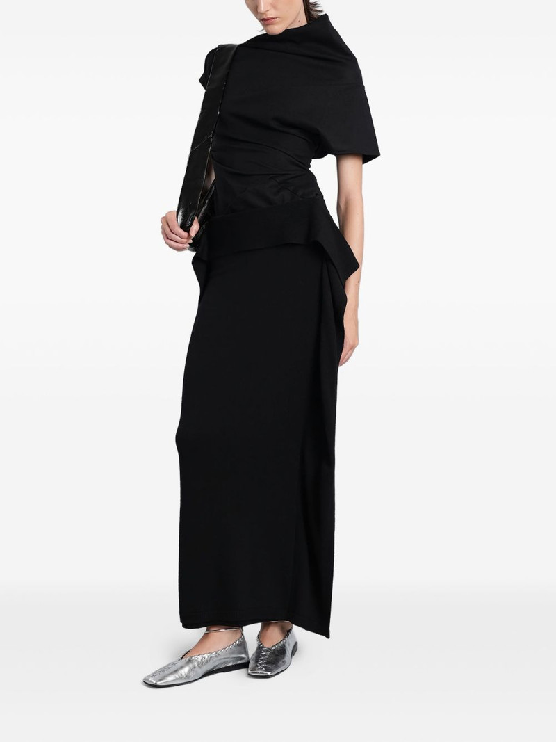 entire studios layered draped skirt outlook