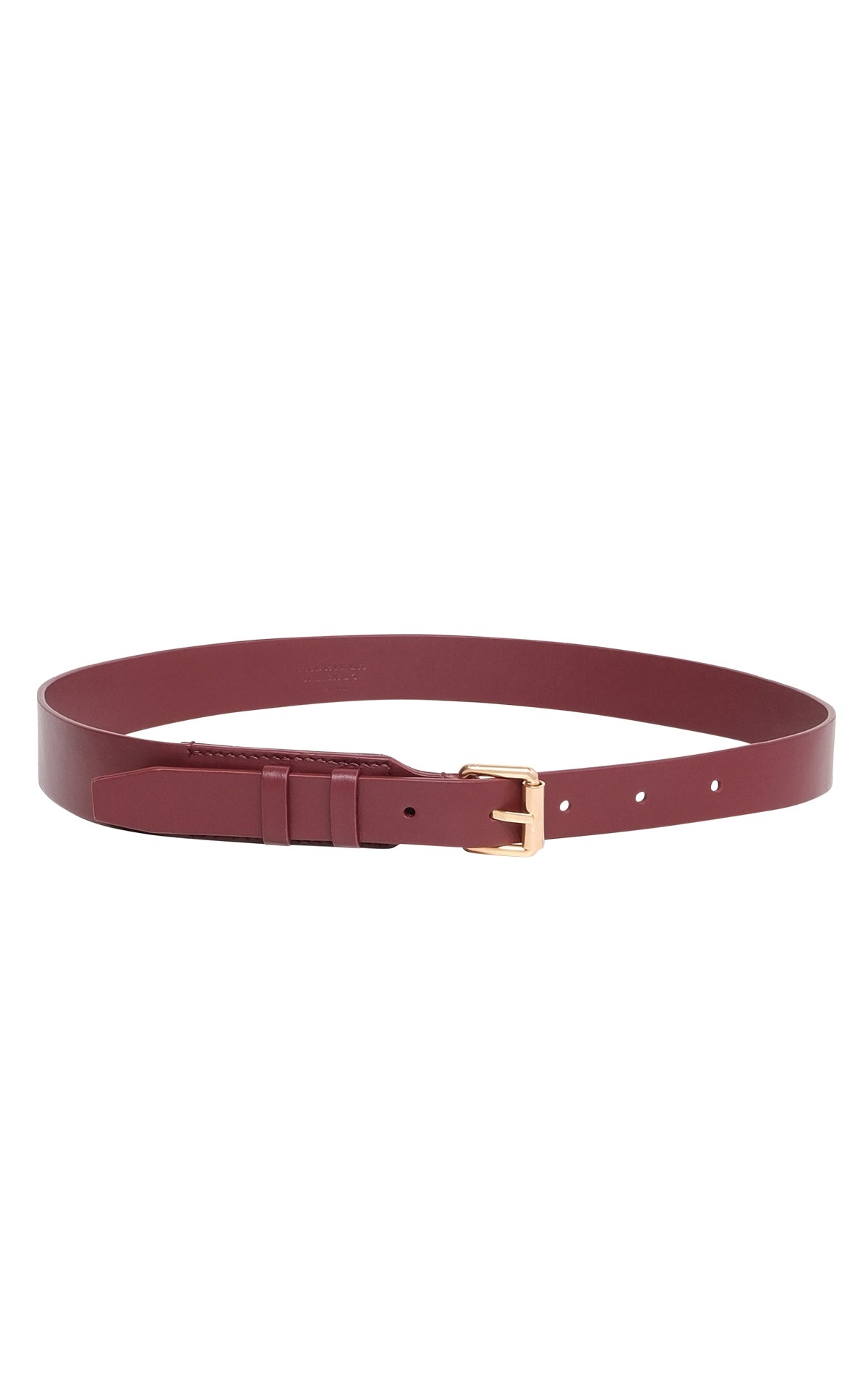 Nilmot Belt in Bordeaux Leather - 1