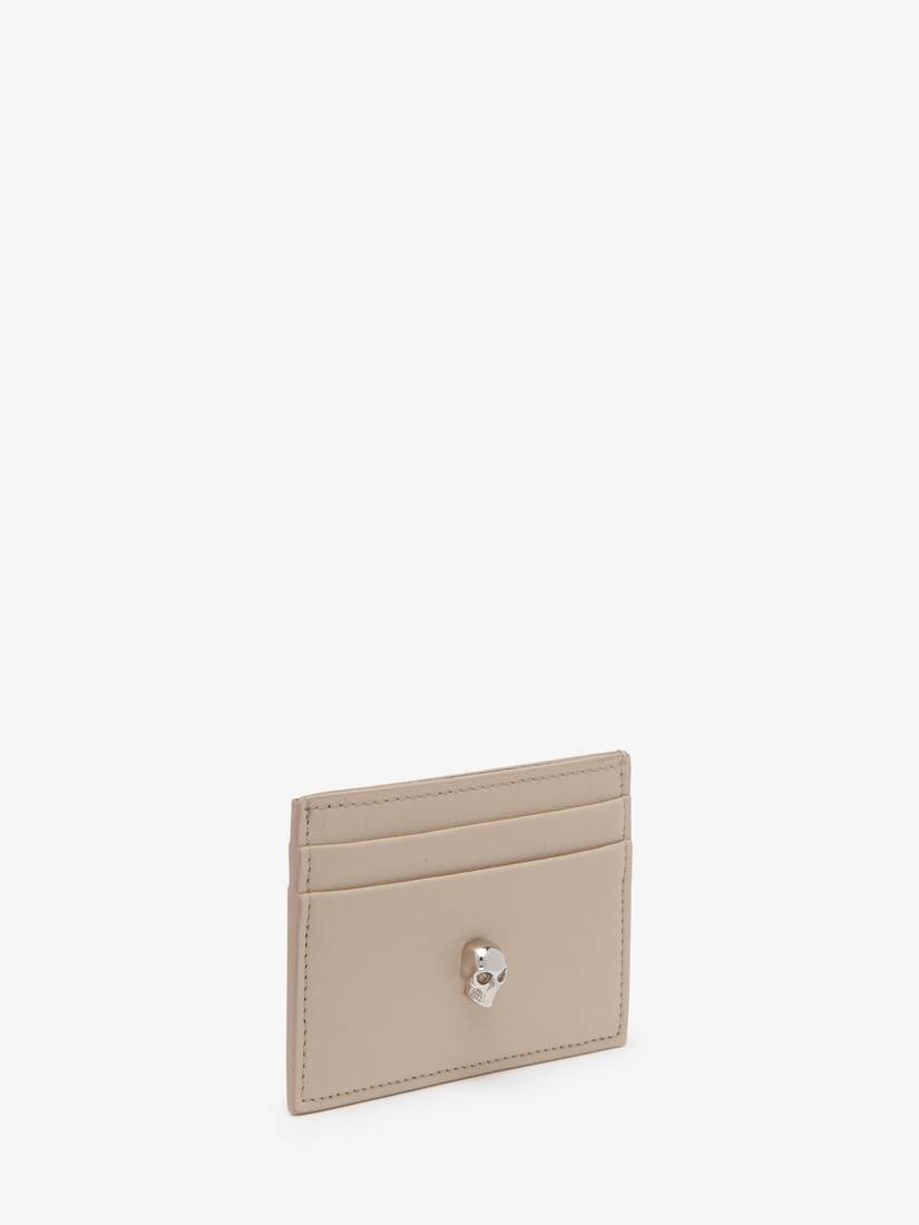 Women's Skull Card Holder in Camel - 2