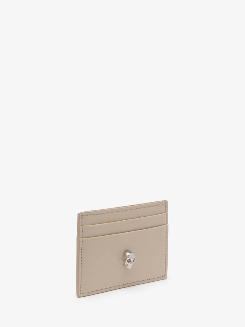Alexander McQueen Women's Skull Card Holder in Camel outlook