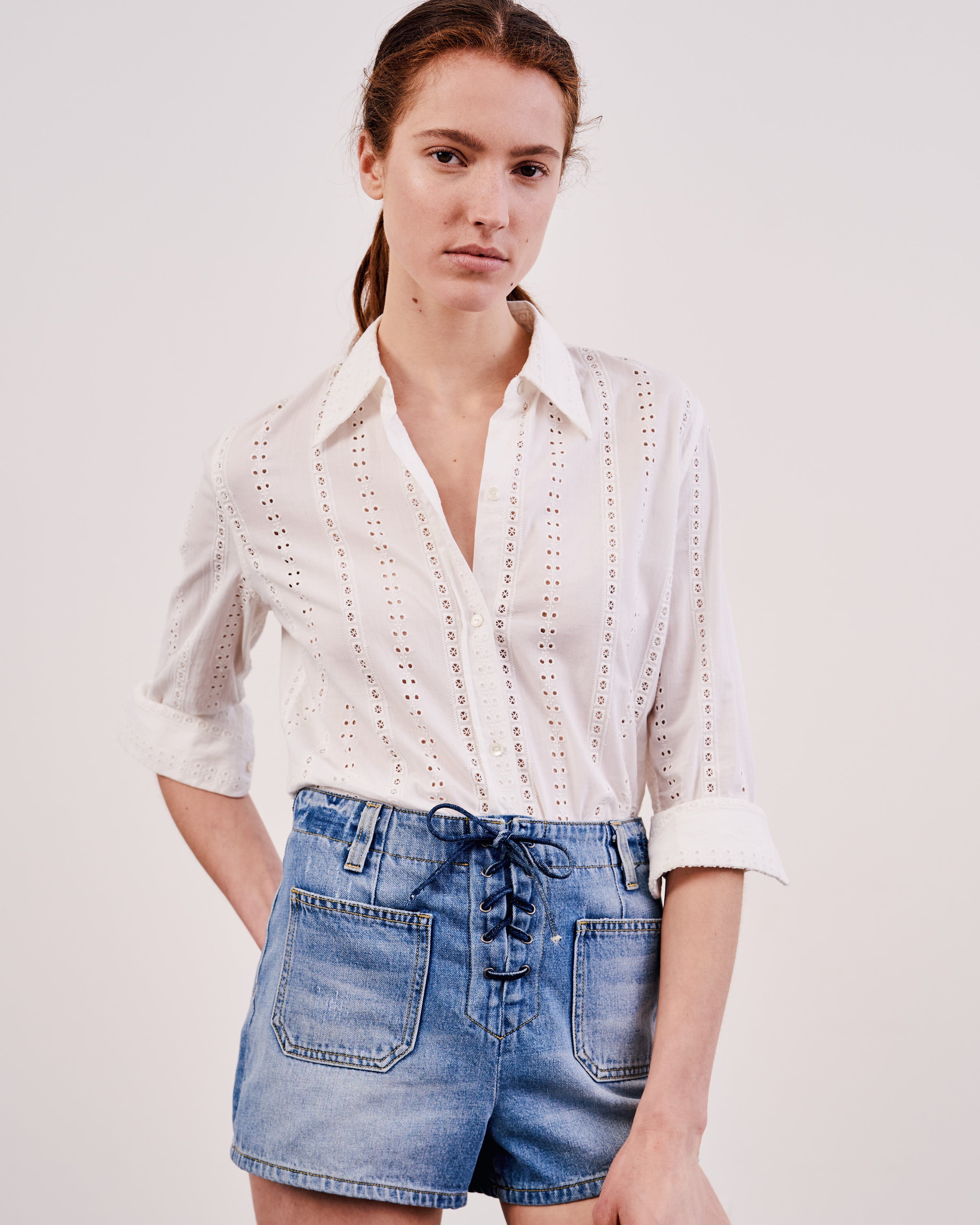 ROMANE LACE UP SHORT - 3