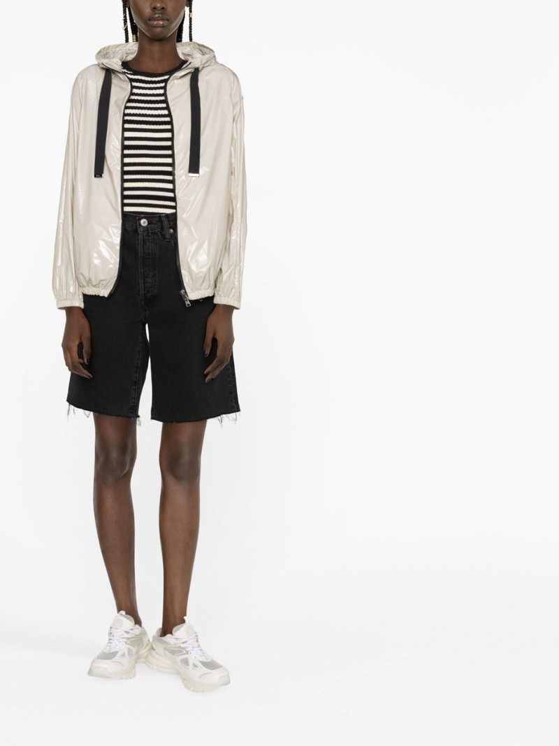 Herno logo-patch hooded jacket outlook