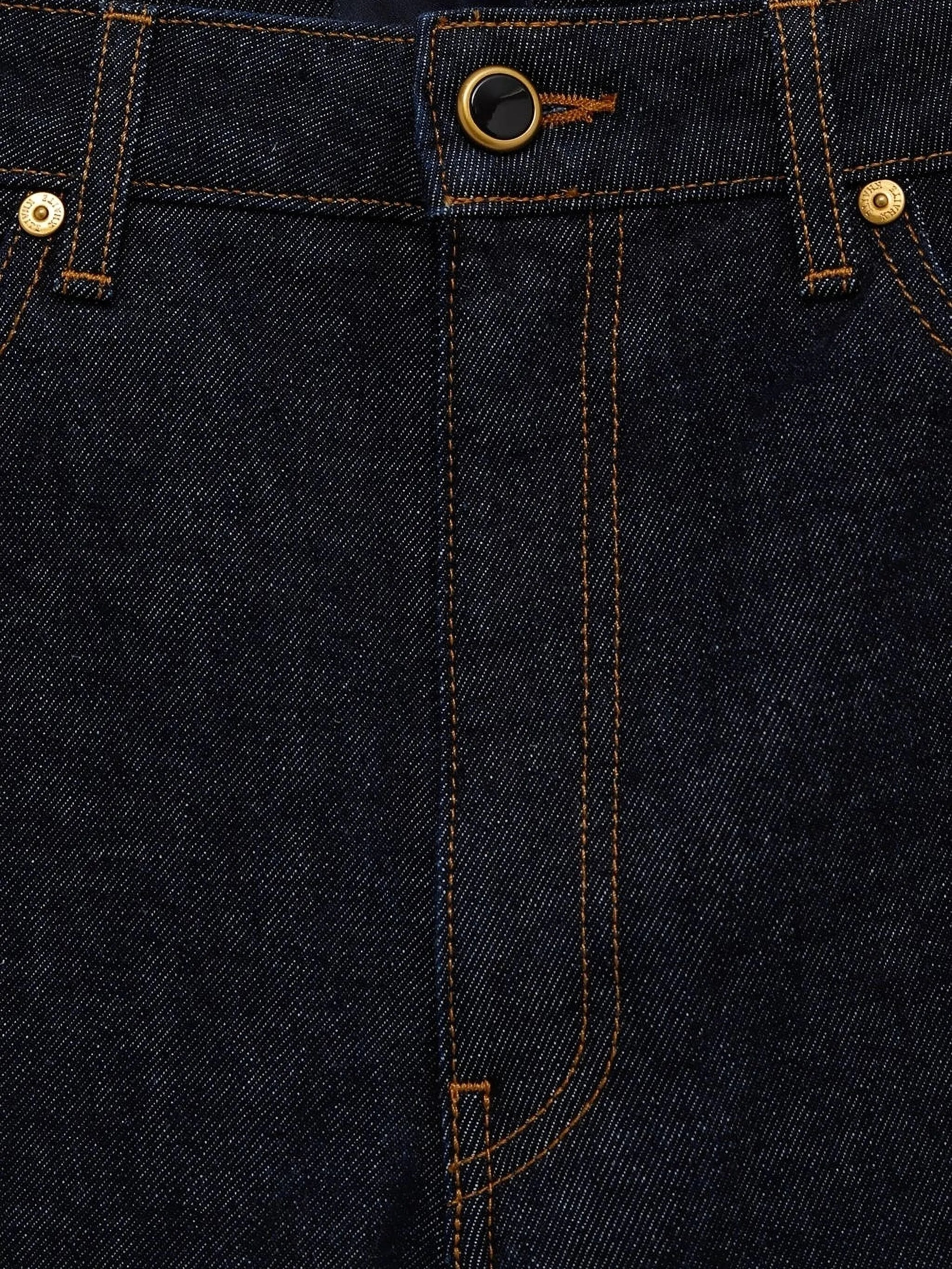 button-embellishment jeans - 3