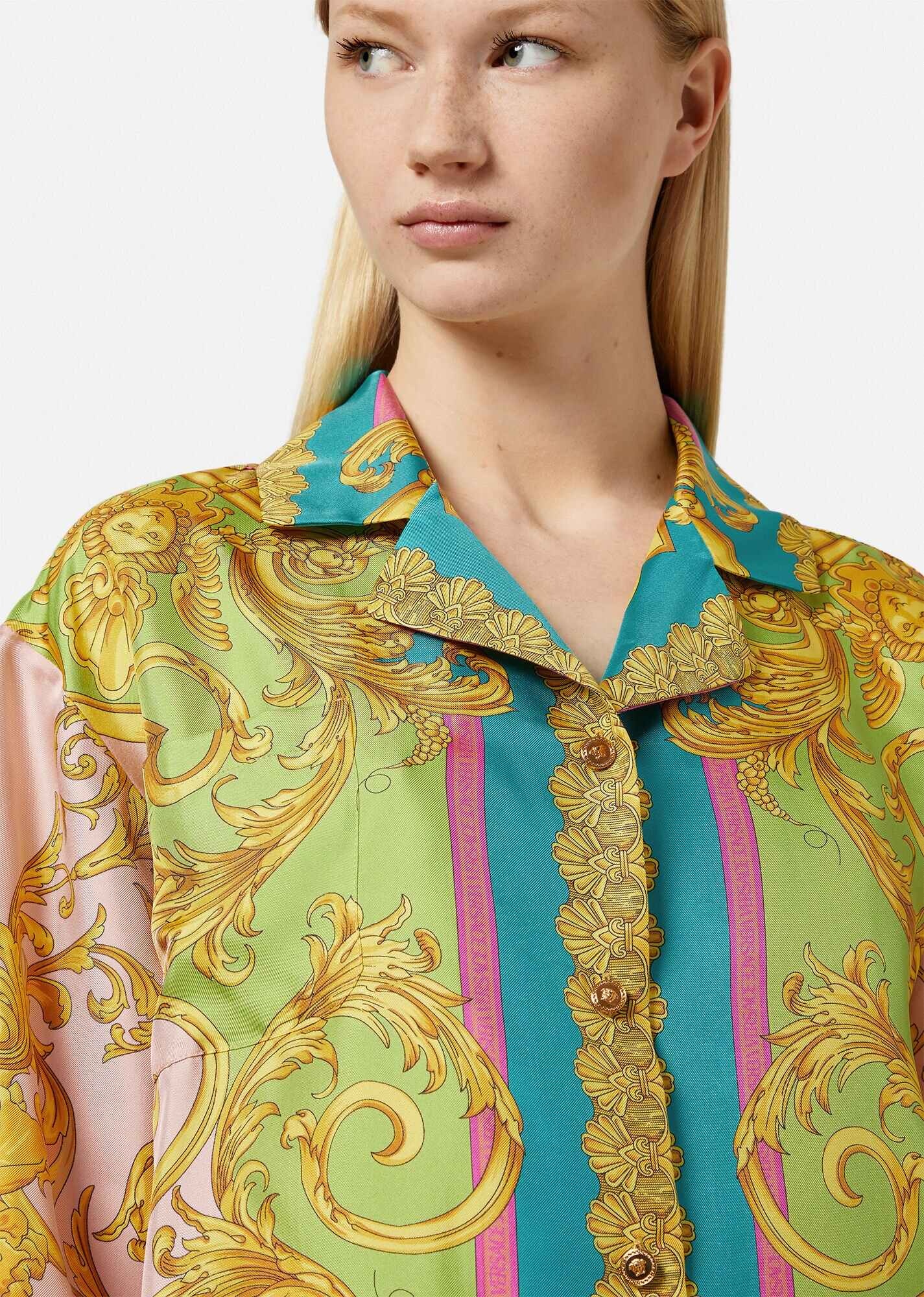 Barocco Goddess Silk Overshirt - 5