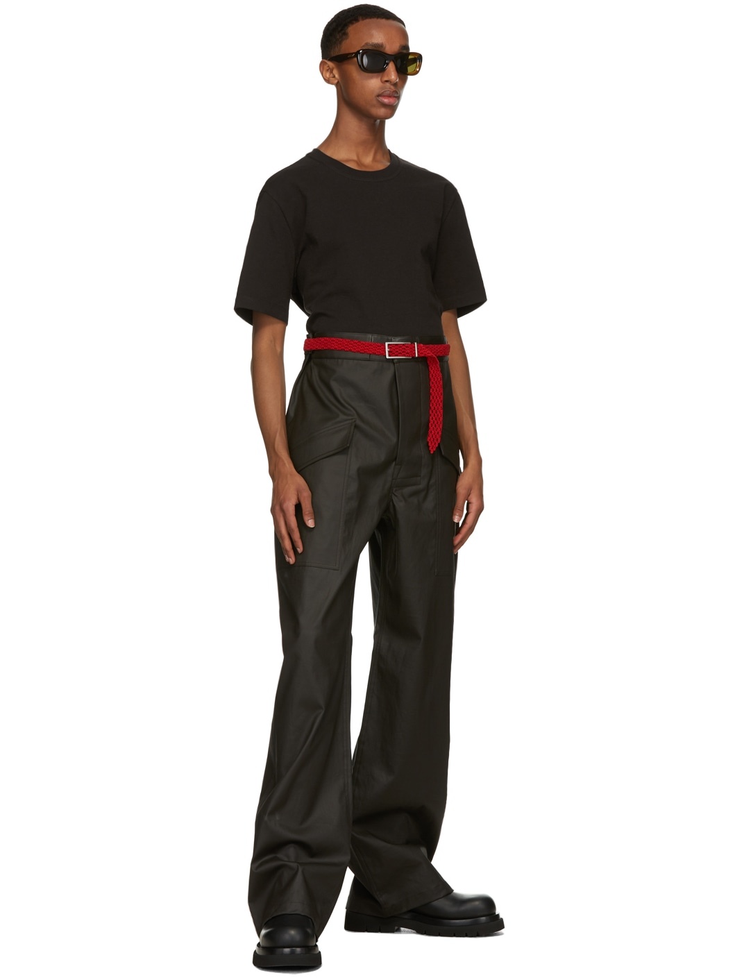 Red Macramé Belt - 3