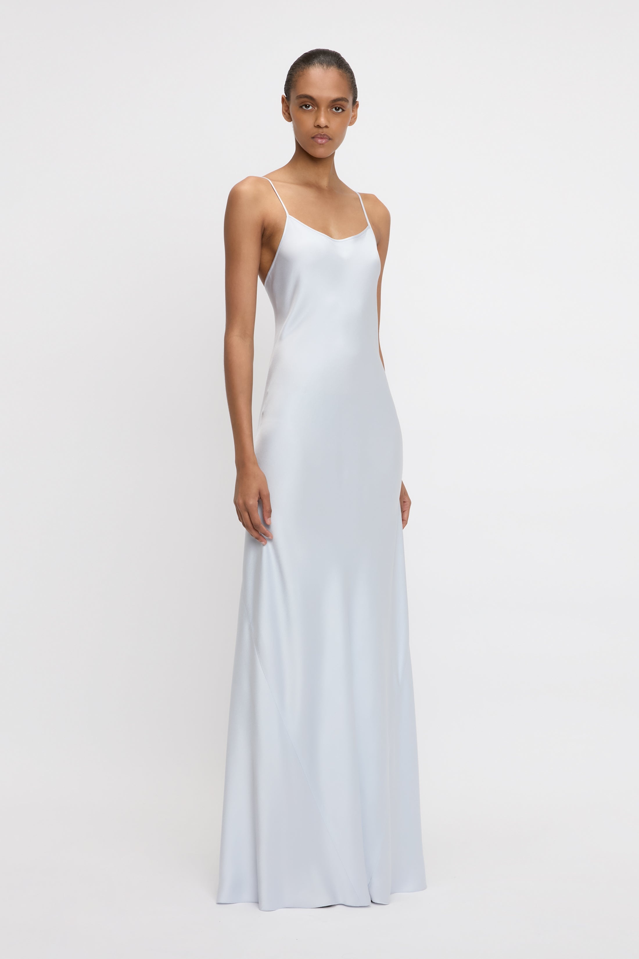 Cami Floor-Length Dress In Ice - 3
