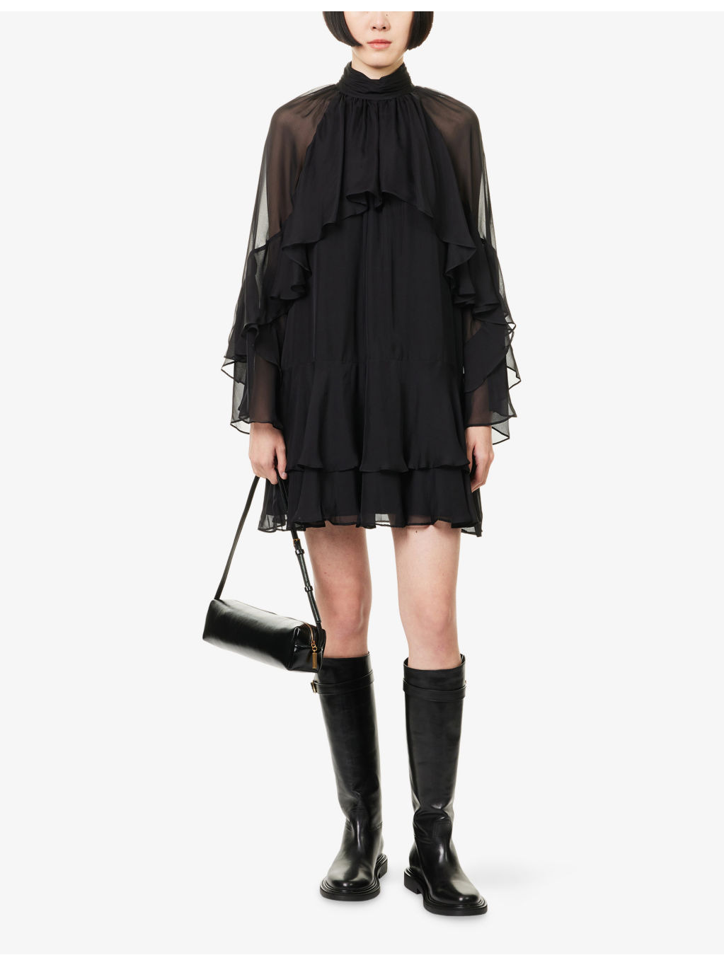 Adlington Ruffled Silk Mini Dress - 2