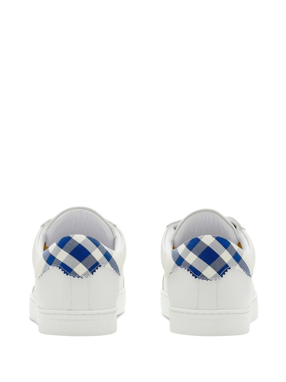 checkered leather sneakers - 3