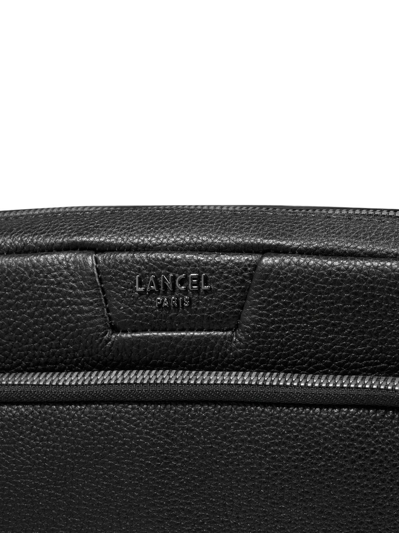double-zip leather clutch bag 4