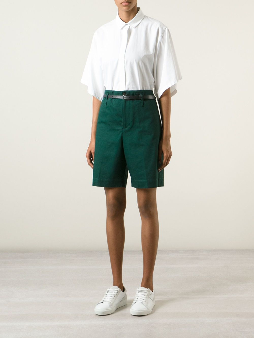 'Kate' belted shorts - 4