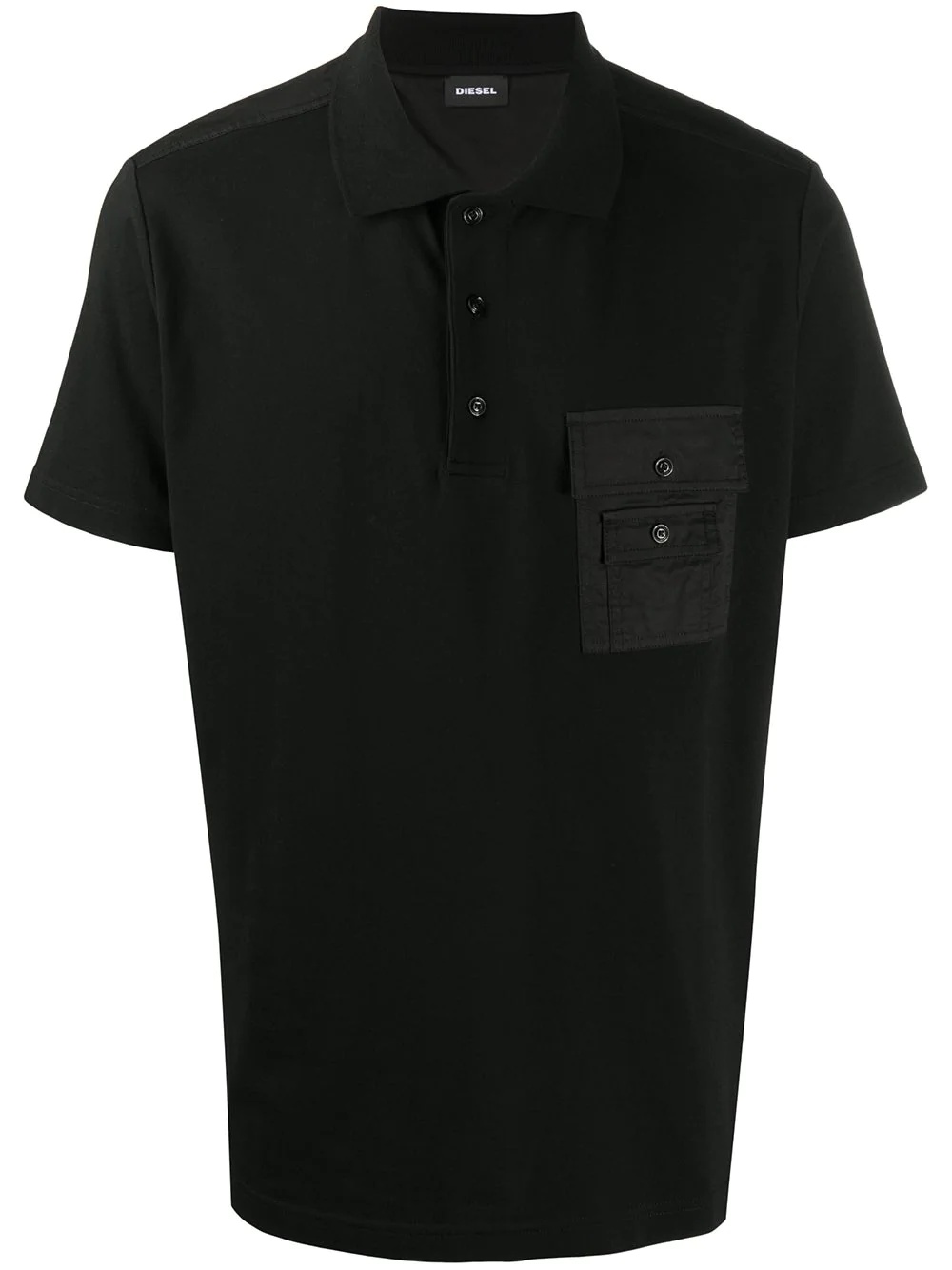 pique twill polo shirt - 1